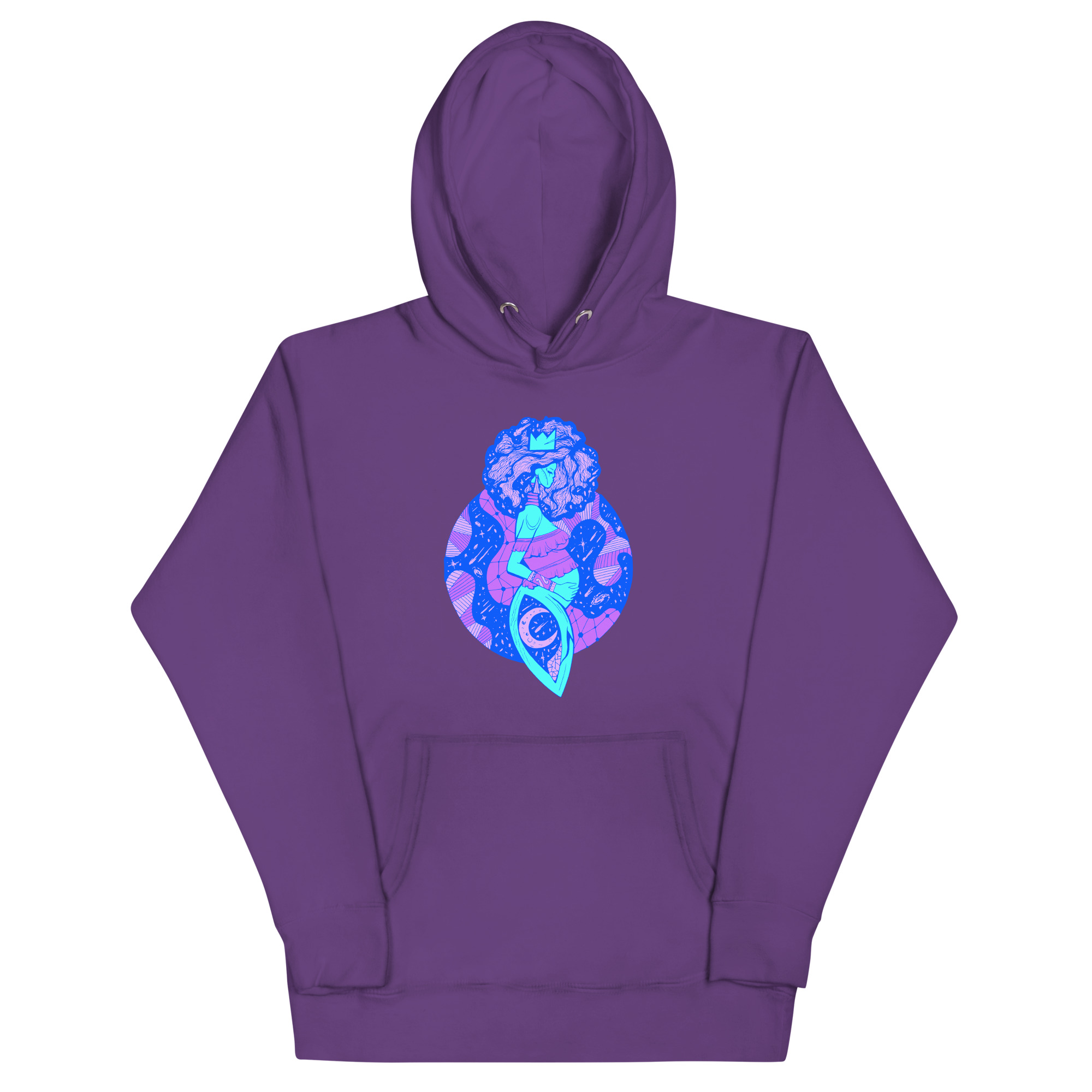 Blue Birth of Sahelle | Art gift for Mom Hoodie - Image 7