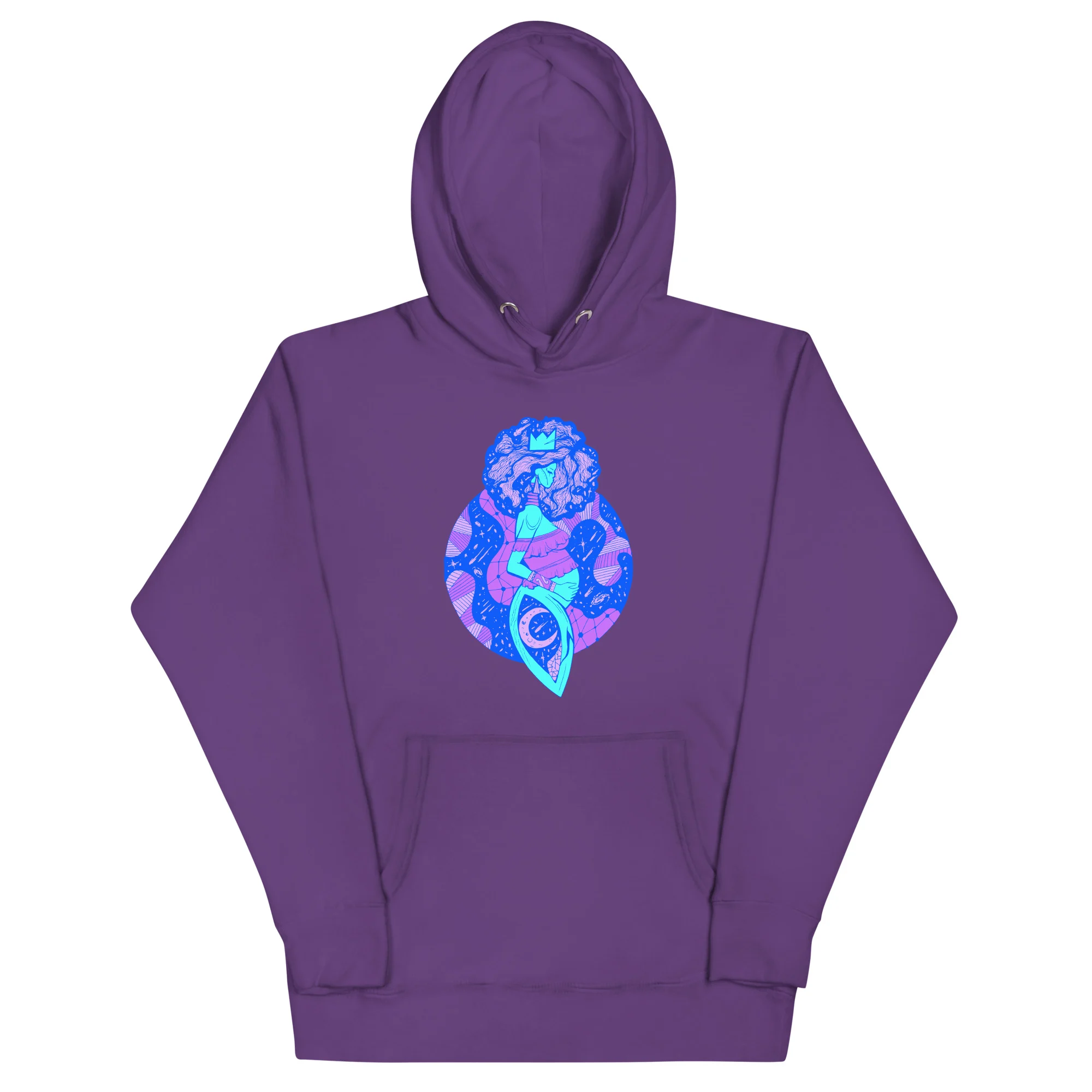 Blue Birth of Sahelle | Art gift for Mom Hoodie - Image 7