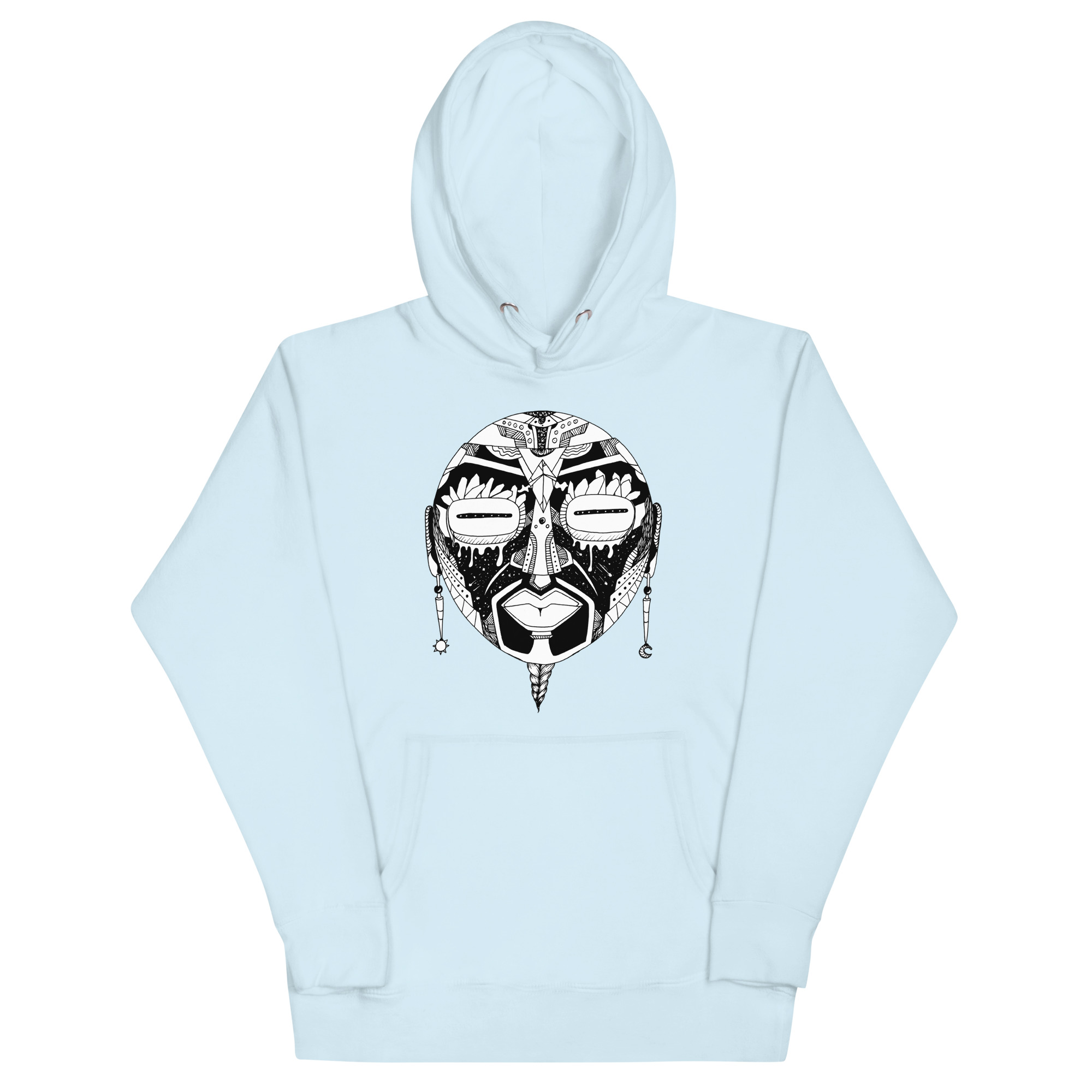 African Mask No. 2 - African Hoodie - Image 6
