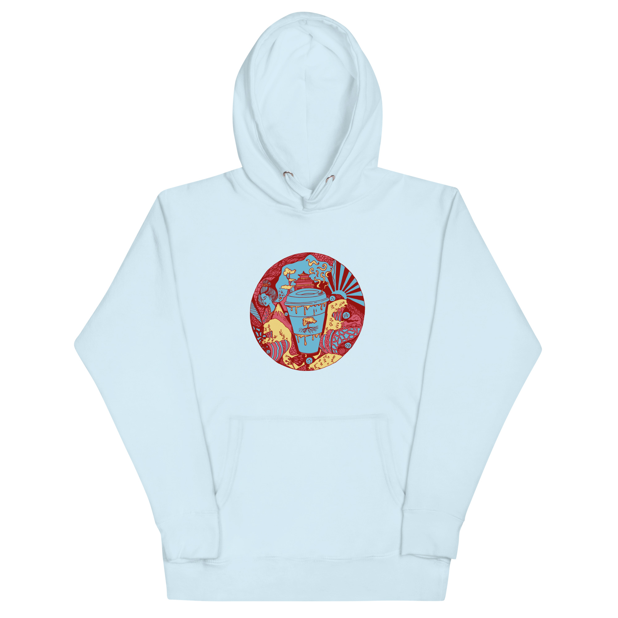 Pastel Blue Coffee in Japan - Coffee Hoodie - Image 6