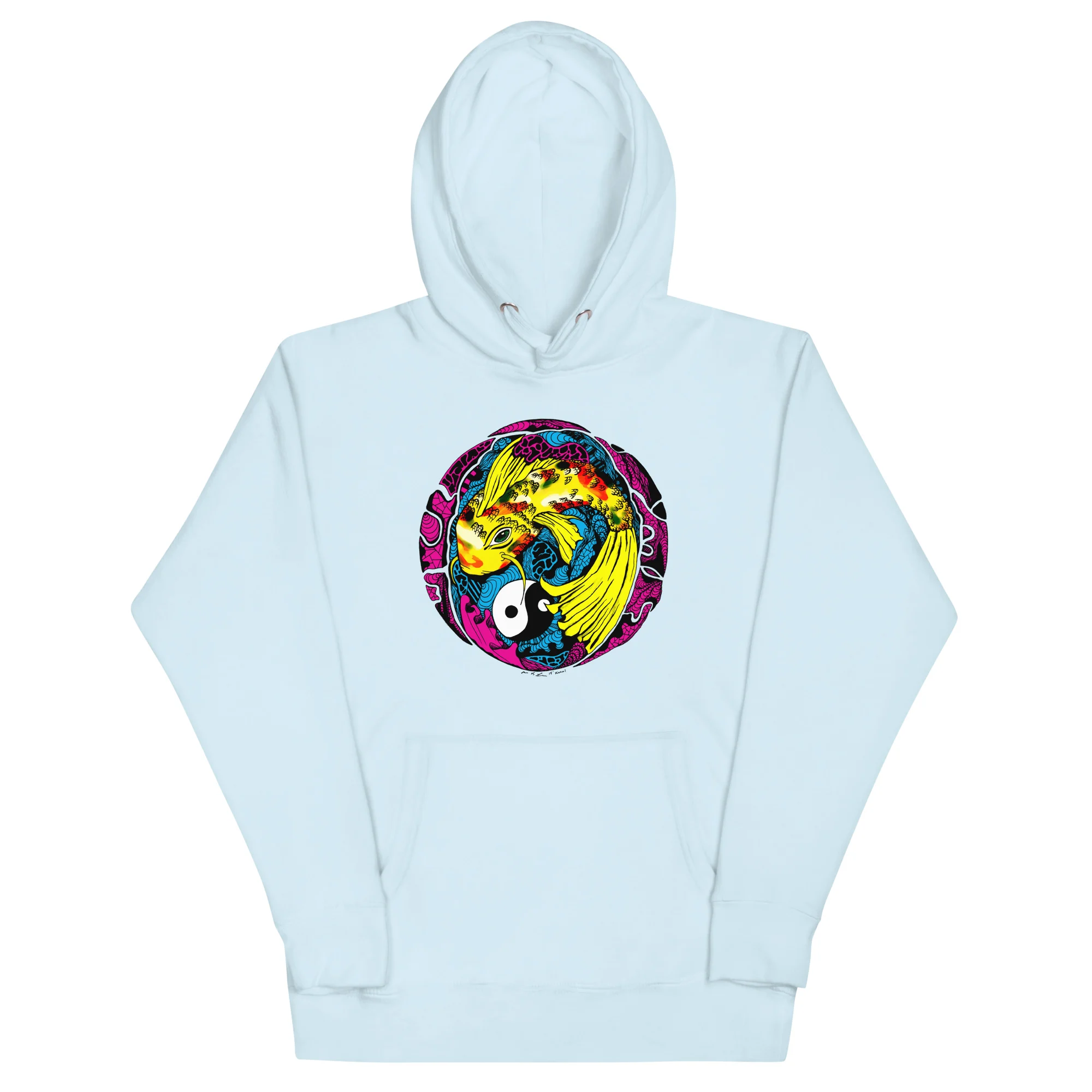 CMYK Koi of Balance - Koi Fish Hoodie - Image 6