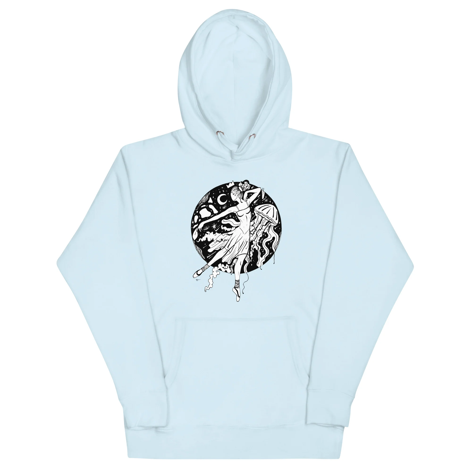 The Oceanic Dancer | Ballerina Drawing Hoodie - Image 6