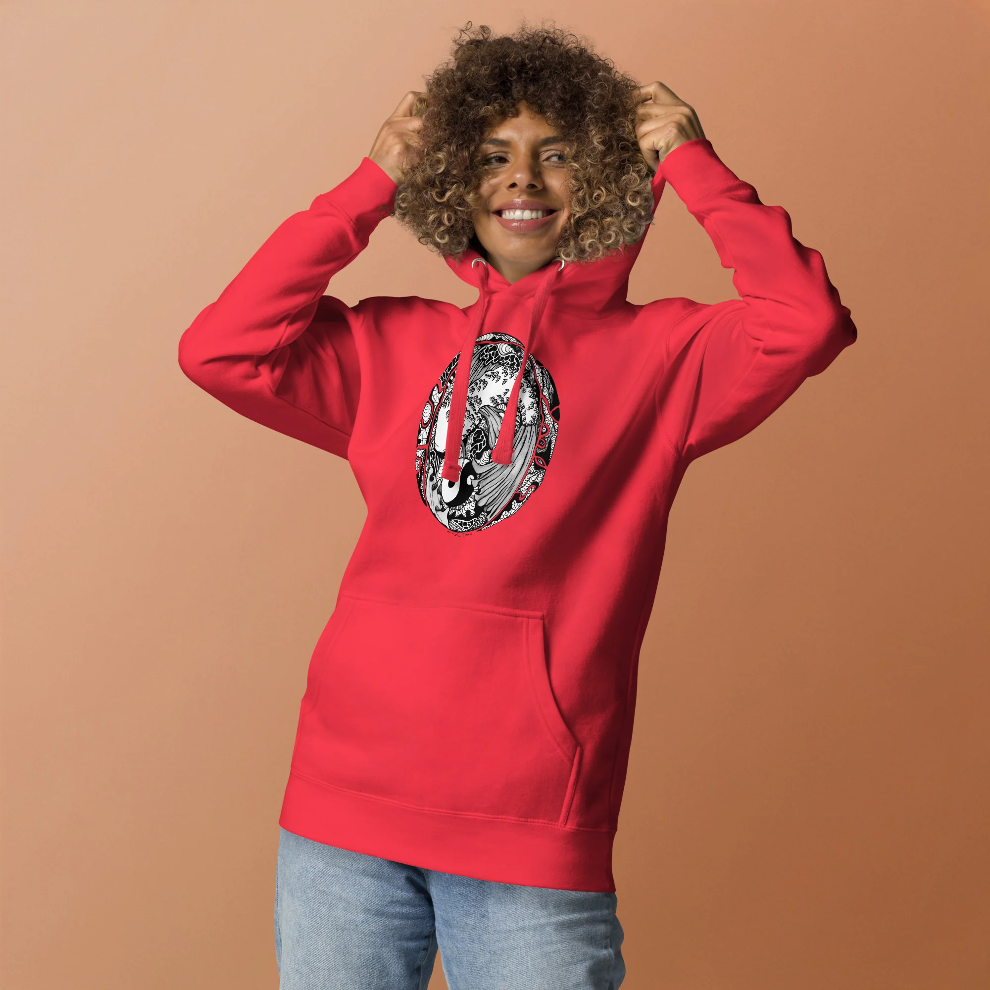 Koi of Balance - Koi Fish Hoodie - Image 2