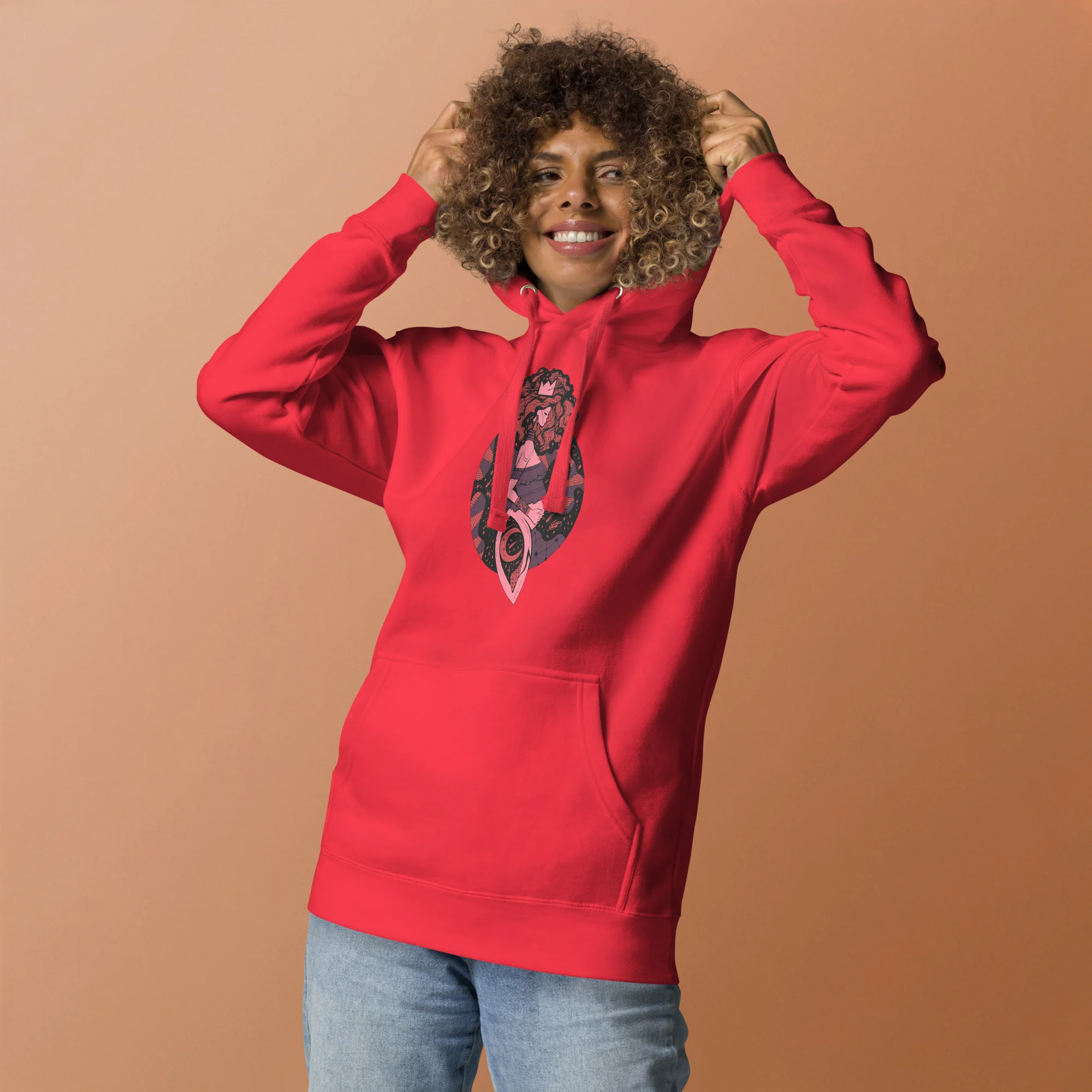 Amber and Rose Birth of Sahelle | Art gift for Mom Hoodie - Image 2