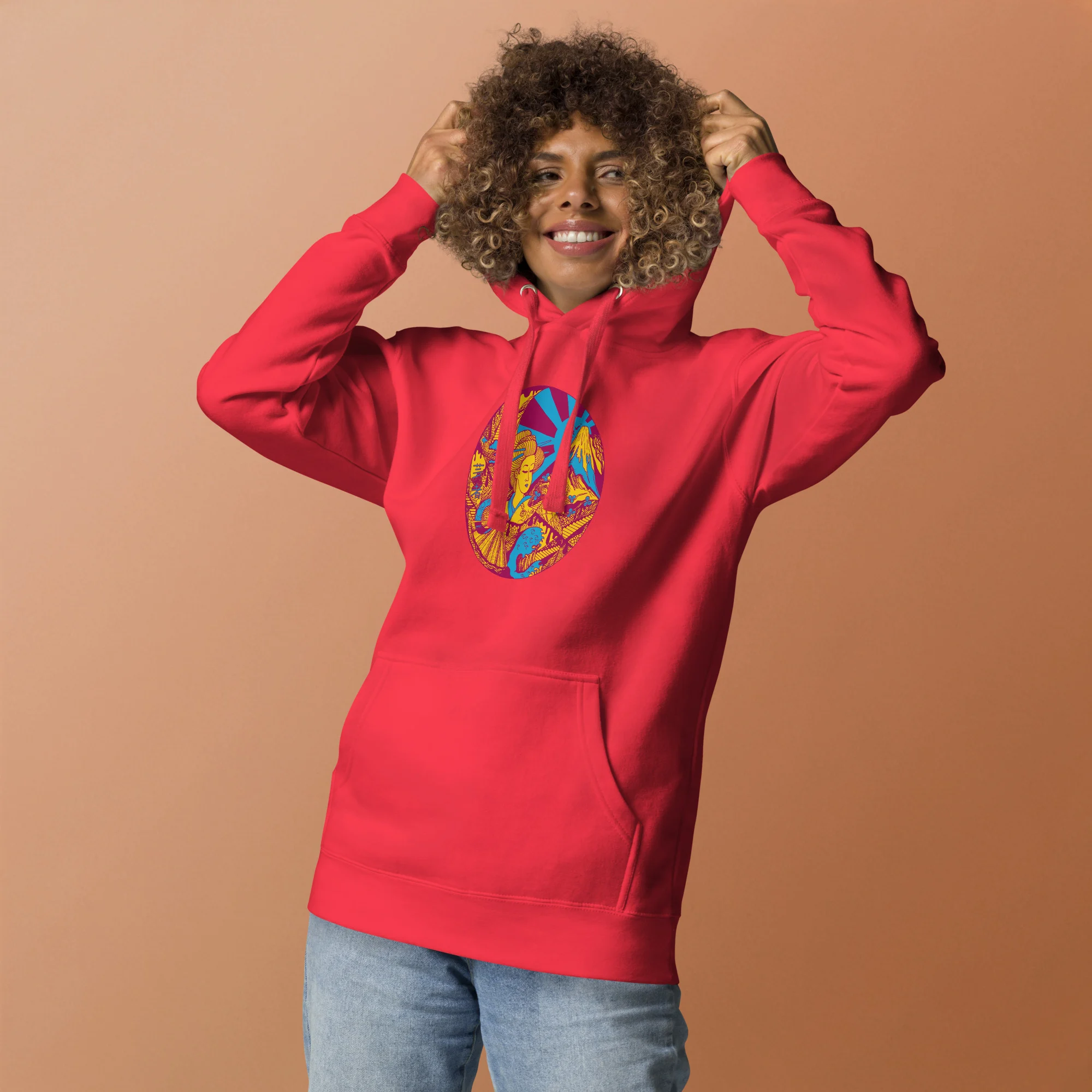 Triadic Dreaming of Japan - Japanese Circle Hoodie - Image 2
