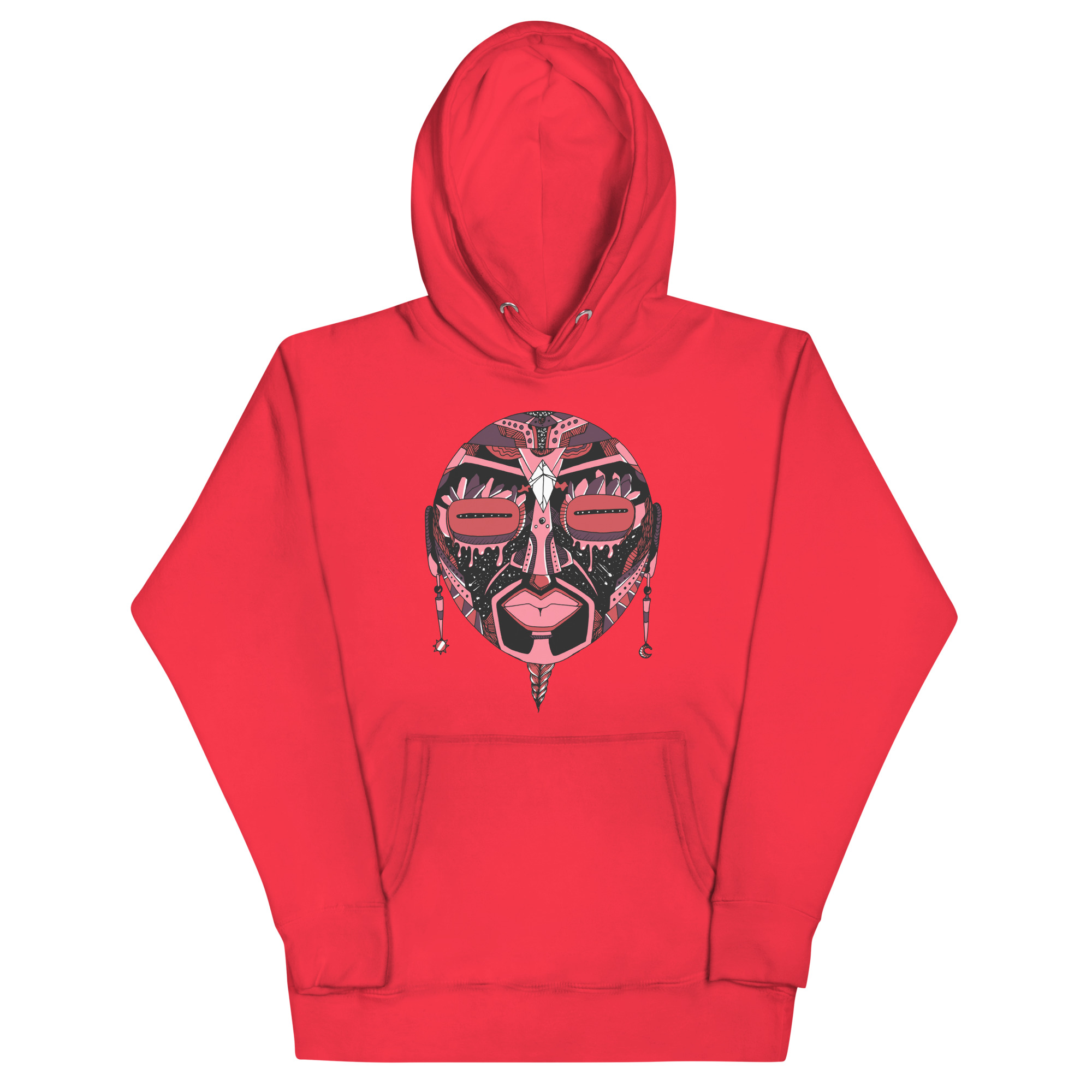 Amber and Rose African Mask No. 2 - African Hoodie - Image 5