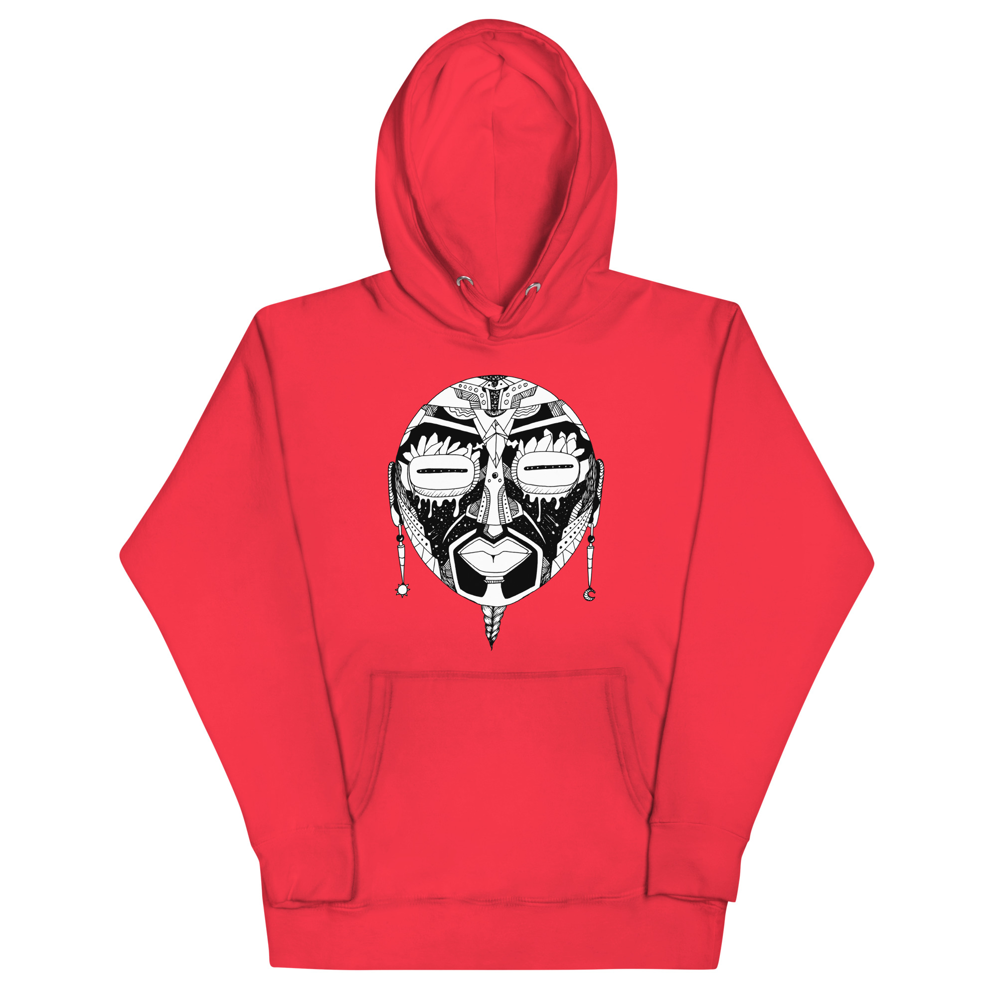 African Mask No. 2 - African Hoodie - Image 5