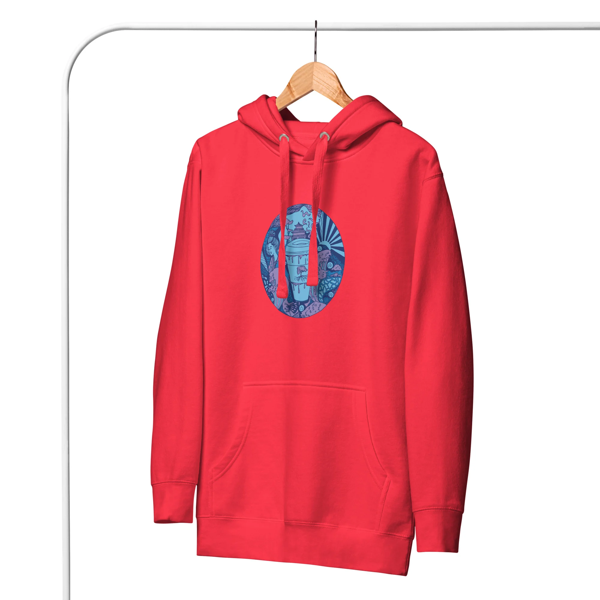 Mountain Blue Coffee in Japan - Coffee Hoodie - Image 4