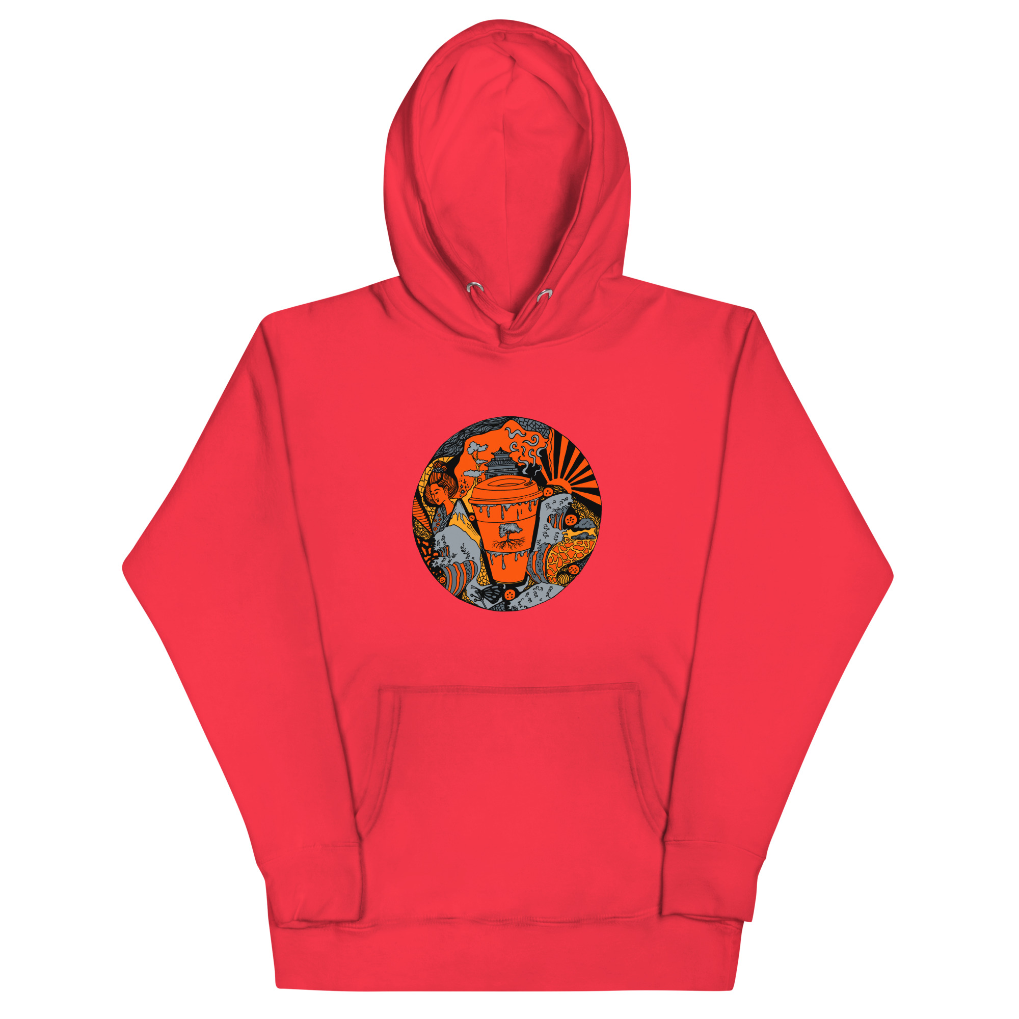 Orange and Grey Coffee in Japan - Coffee Hoodie - Image 5
