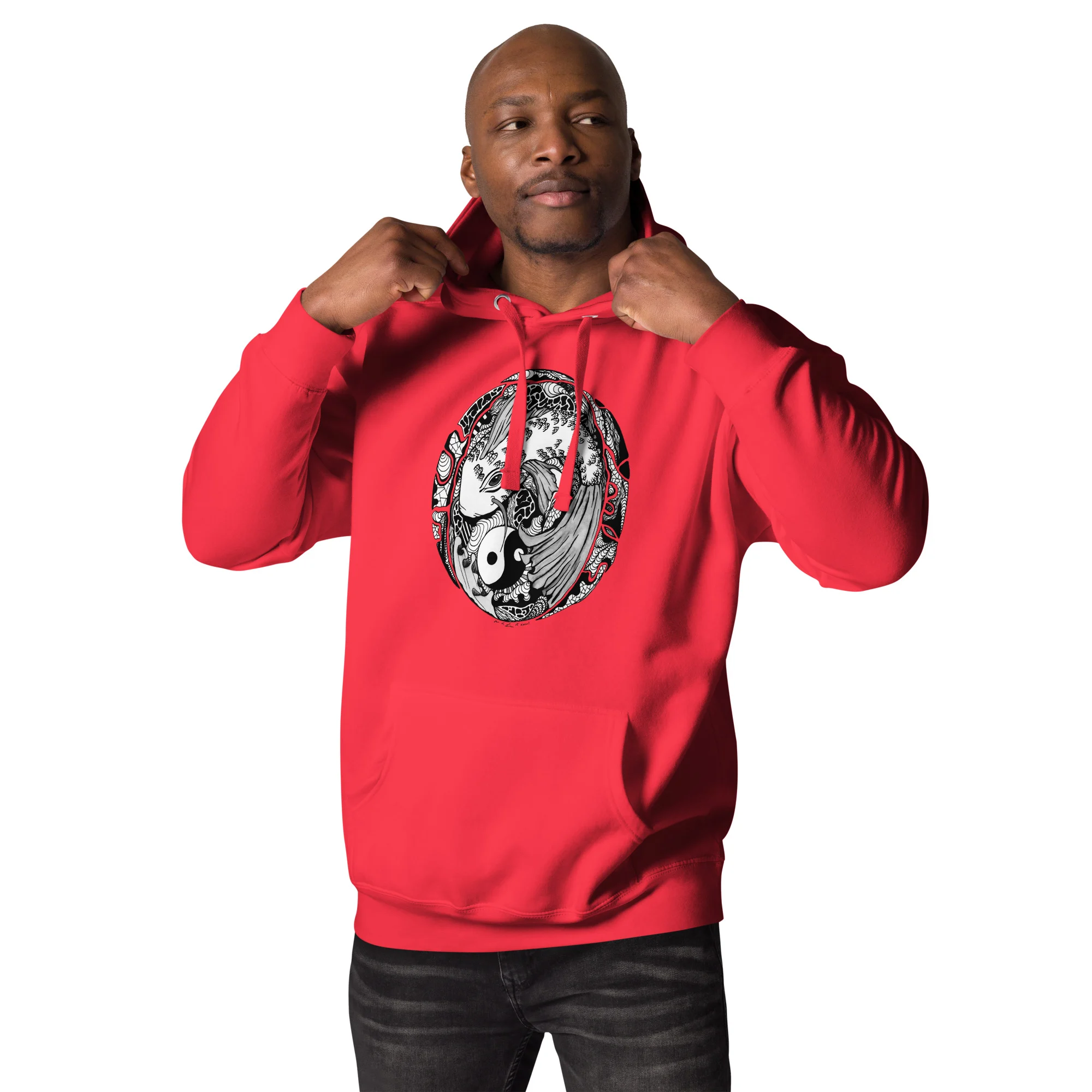 Koi of Balance - Koi Fish Hoodie - Image 3