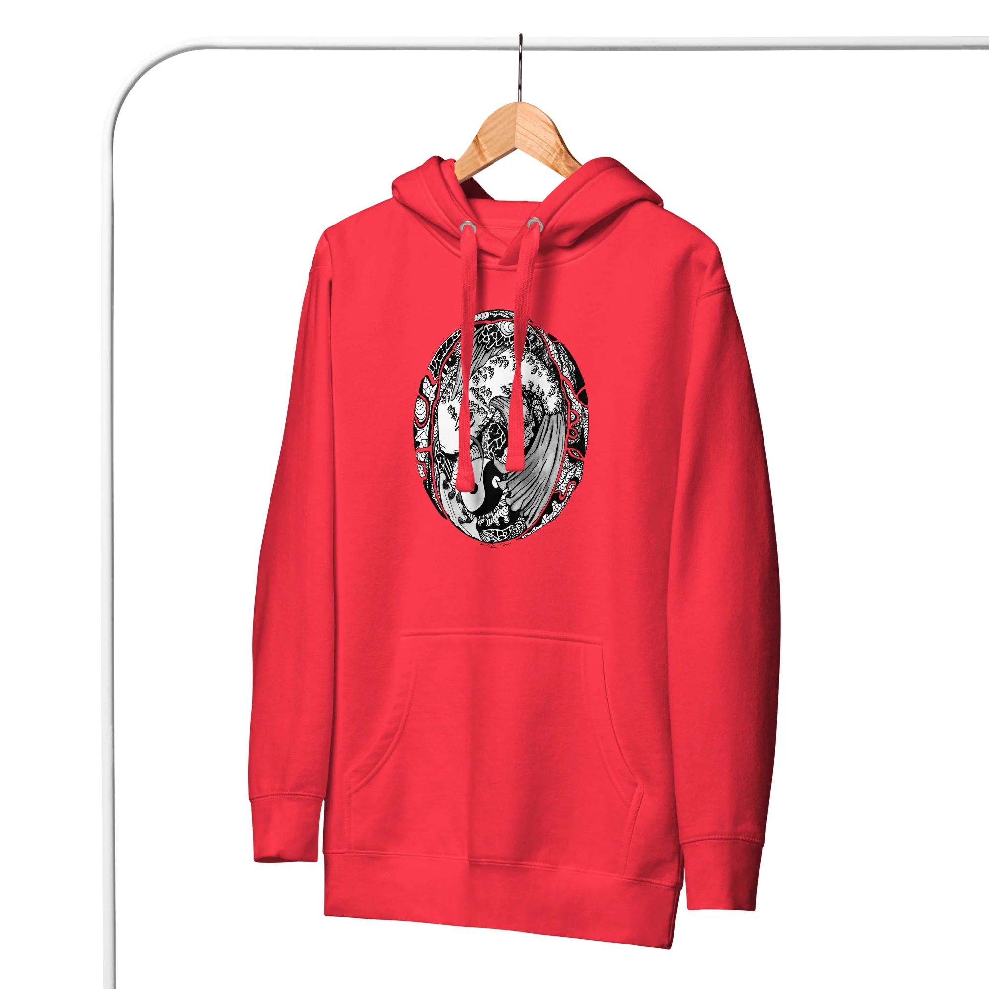 Koi of Balance - Koi Fish Hoodie - Image 4