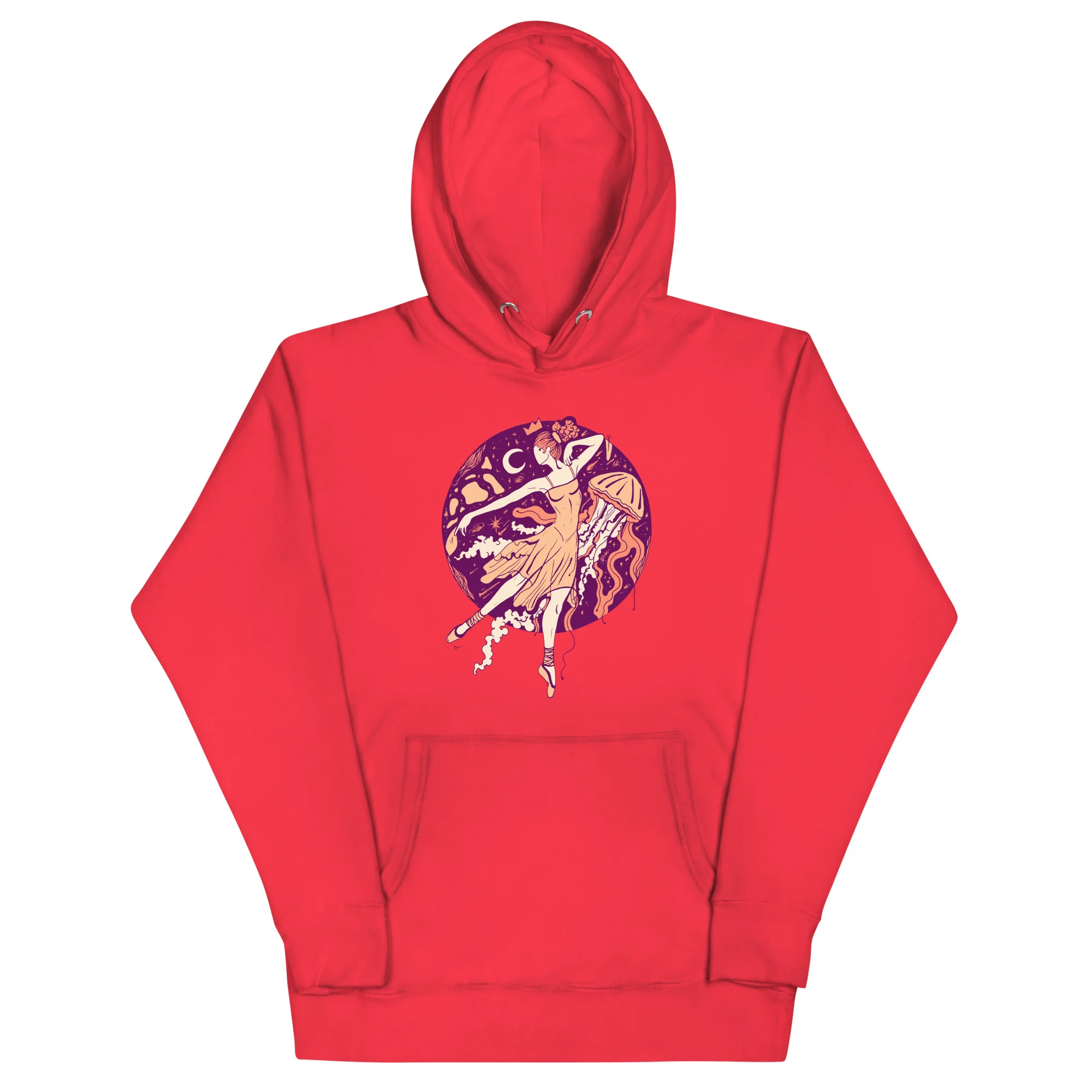 Peach The Oceanic Dancer | Ballerina Drawing Hoodie - Image 5
