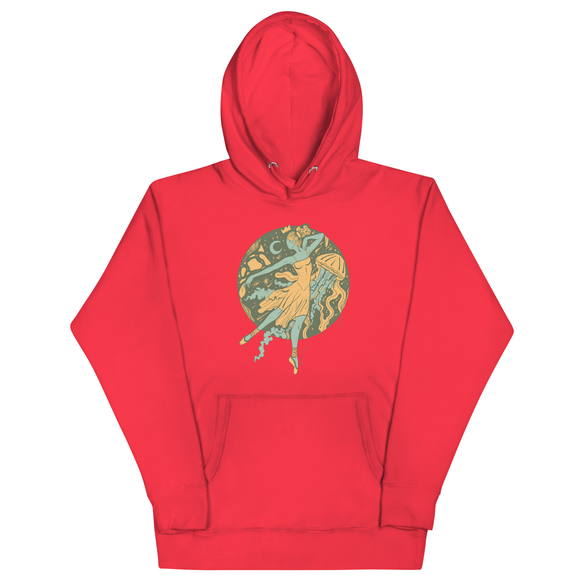 Sage Green The Oceanic Dancer | Ballerina Drawing Hoodie - Image 5