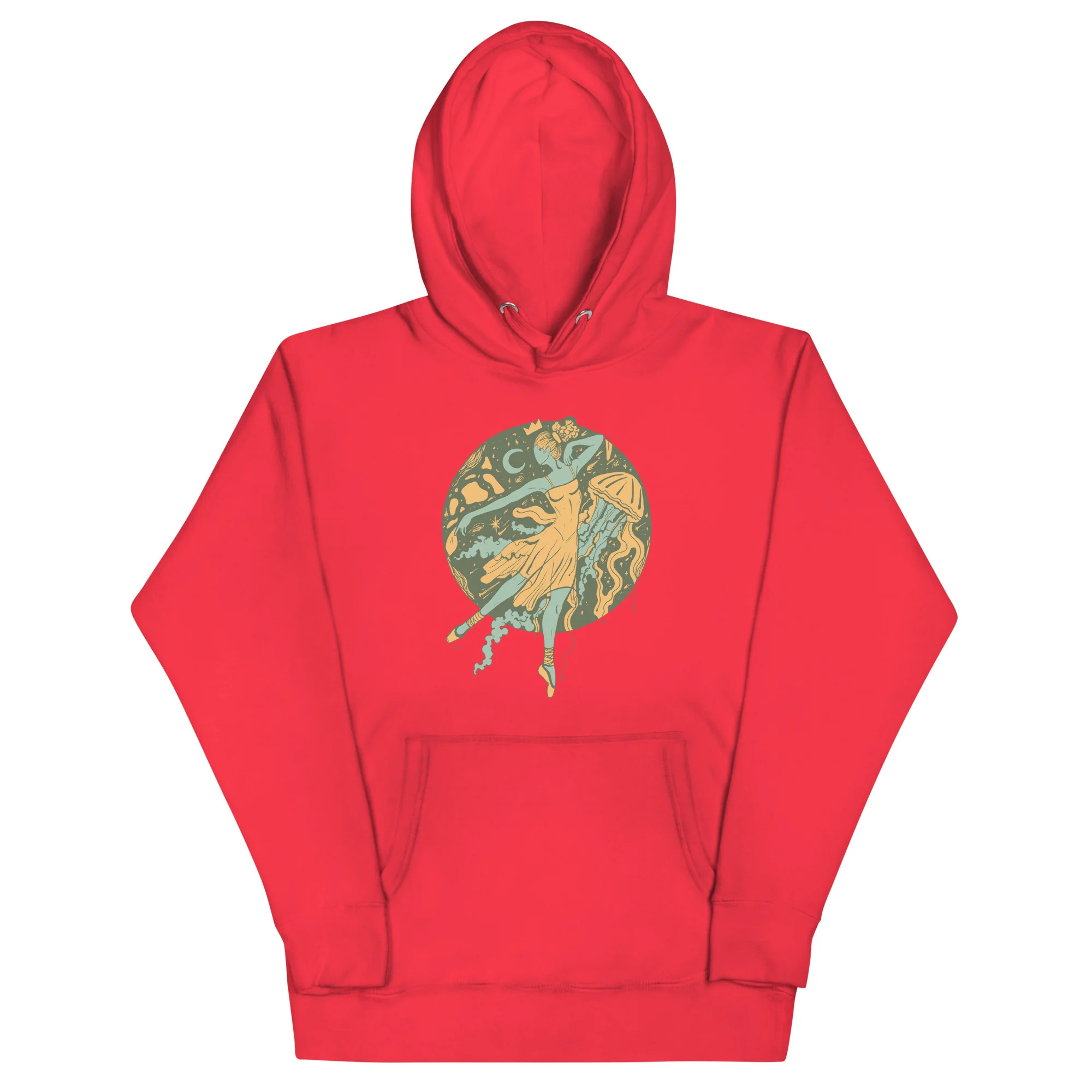 Sage Green The Oceanic Dancer | Ballerina Drawing Hoodie - Image 5
