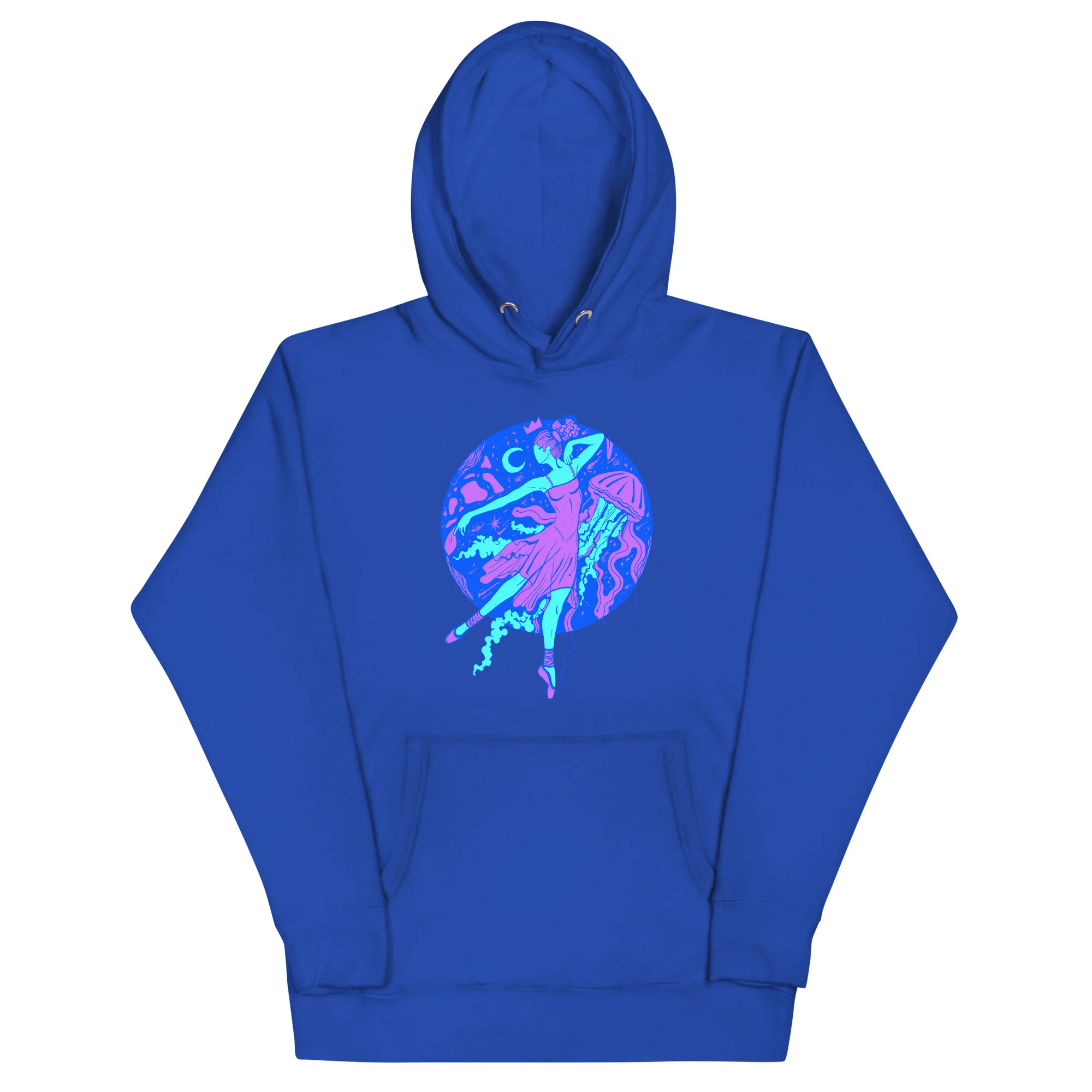 Blue The Oceanic Dancer | Ballerina Drawing Hoodie - Image 6