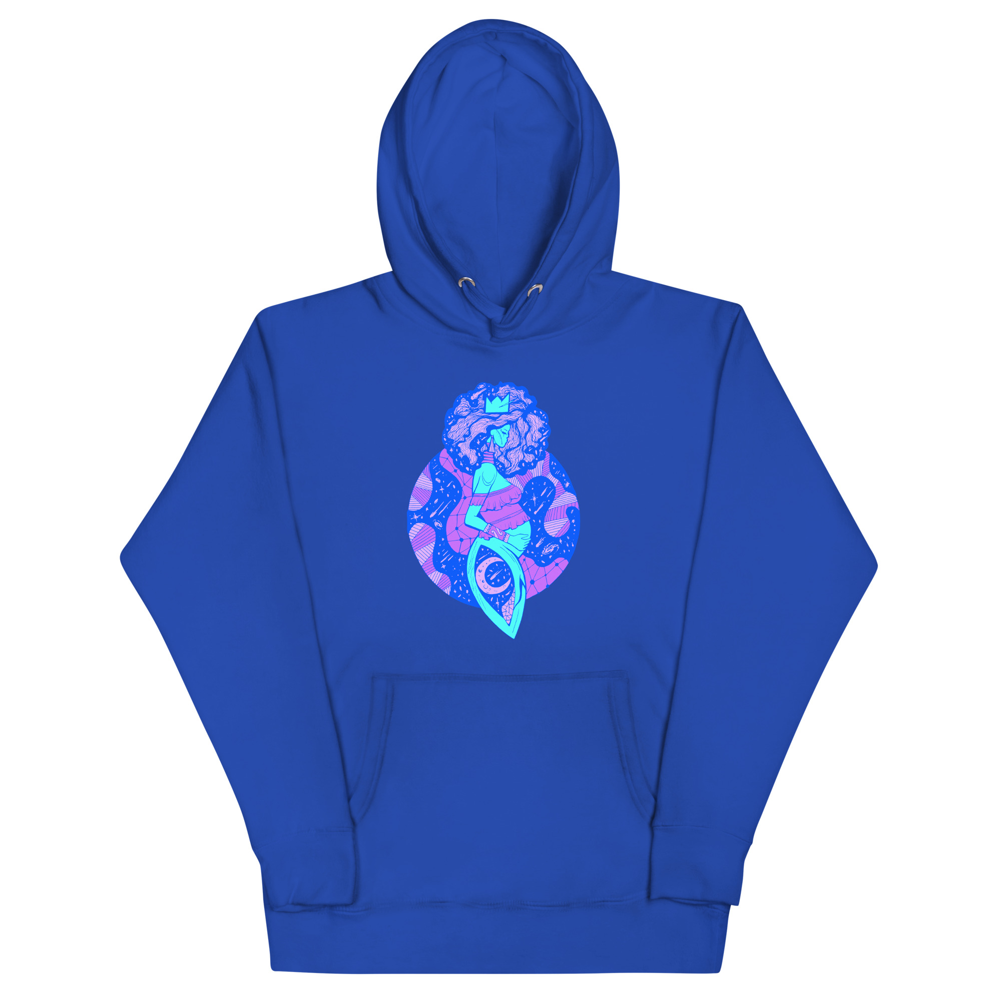 Blue Birth of Sahelle | Art gift for Mom Hoodie - Image 6