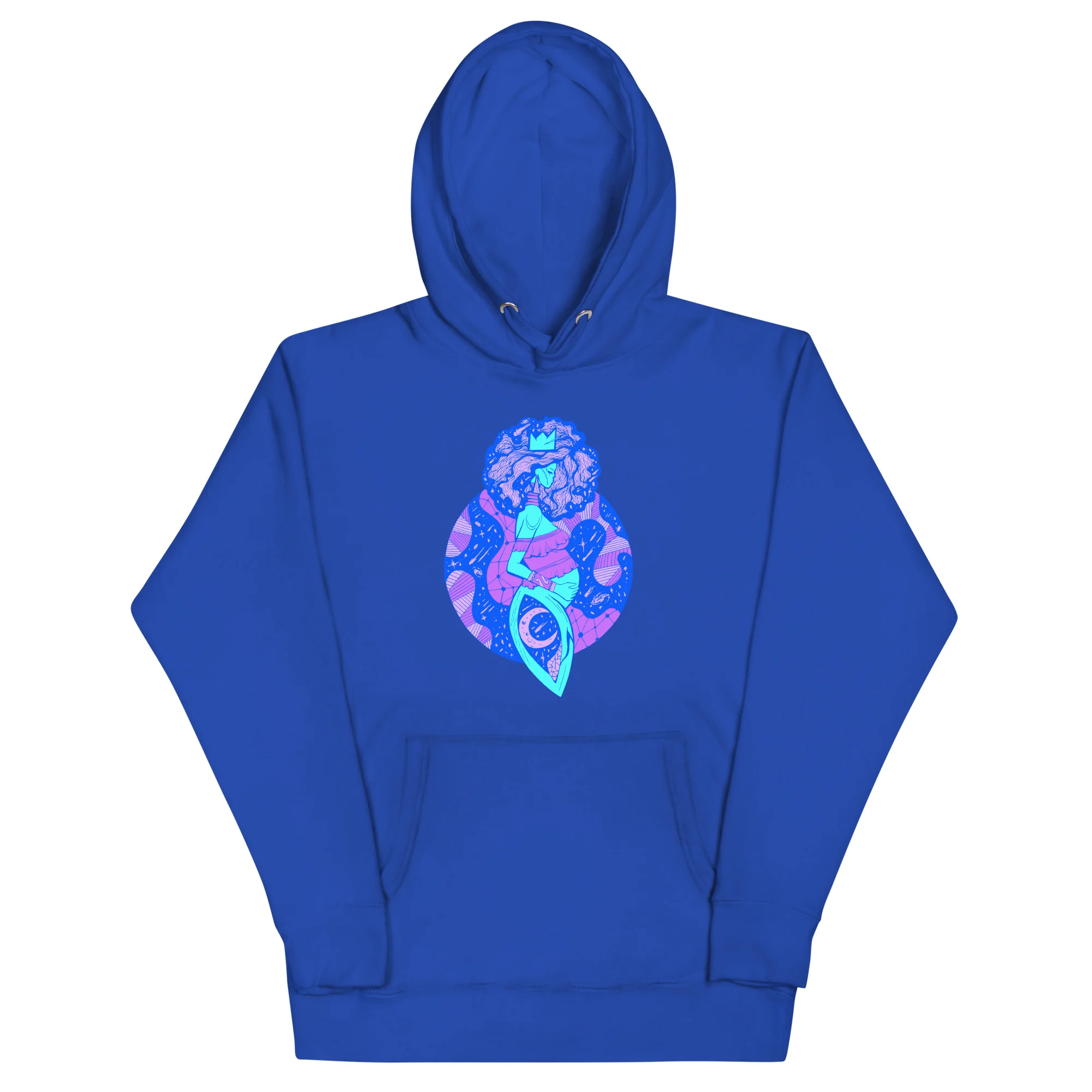 Blue Birth of Sahelle | Art gift for Mom Hoodie - Image 6