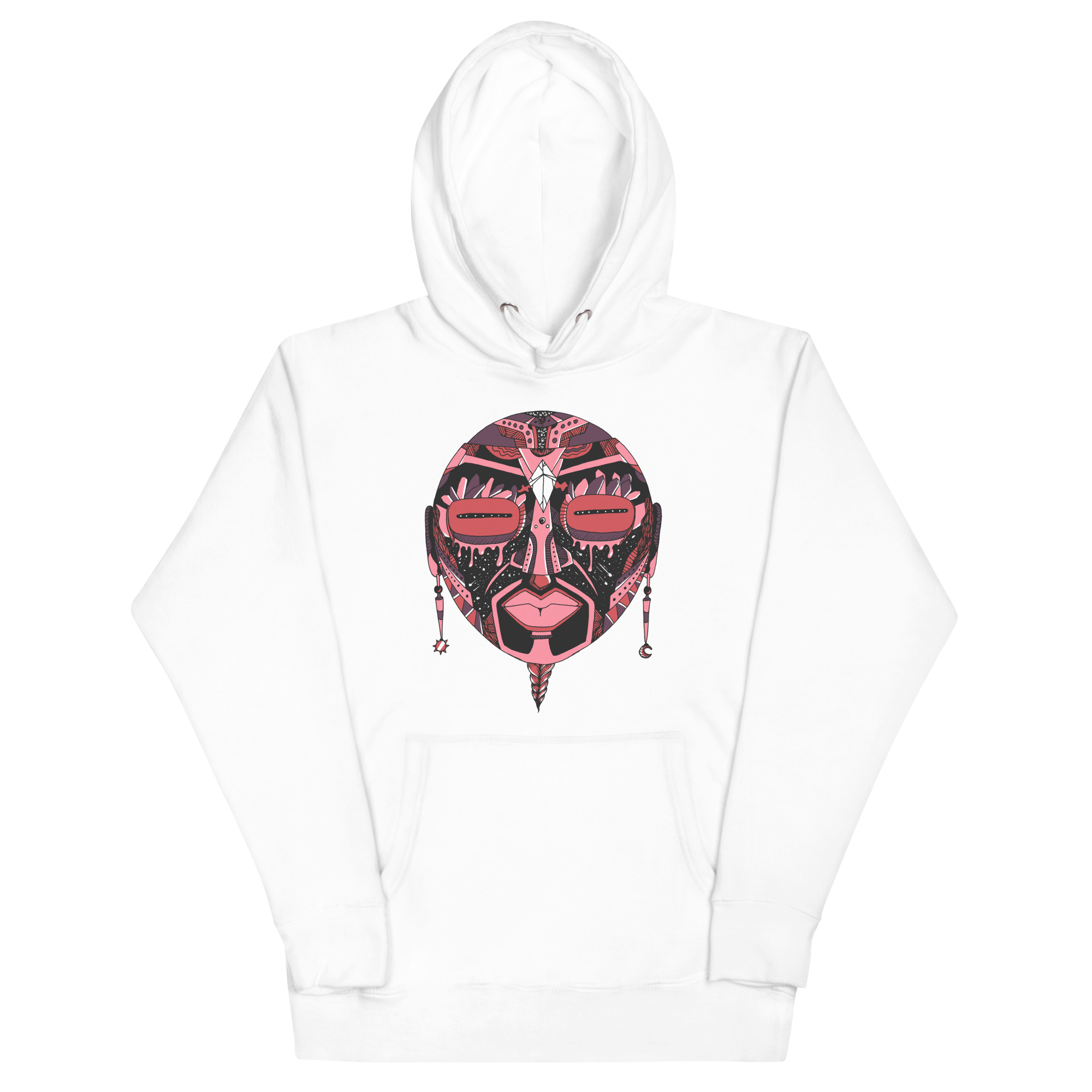 Amber and Rose African Mask No. 2 - African Hoodie - Image 7
