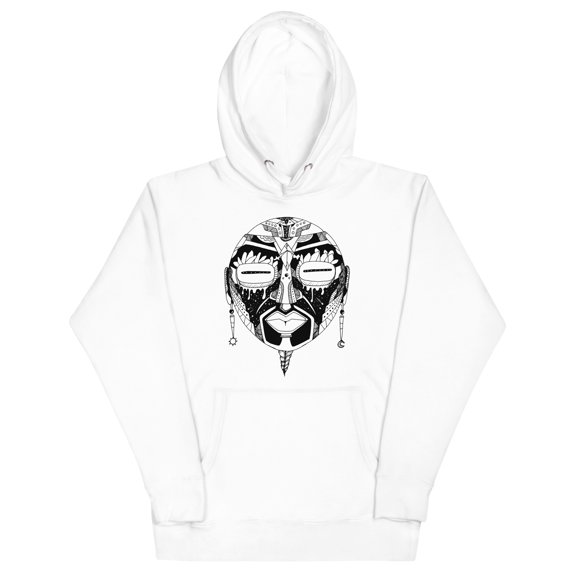 African Mask No. 2 - African Hoodie - Image 7