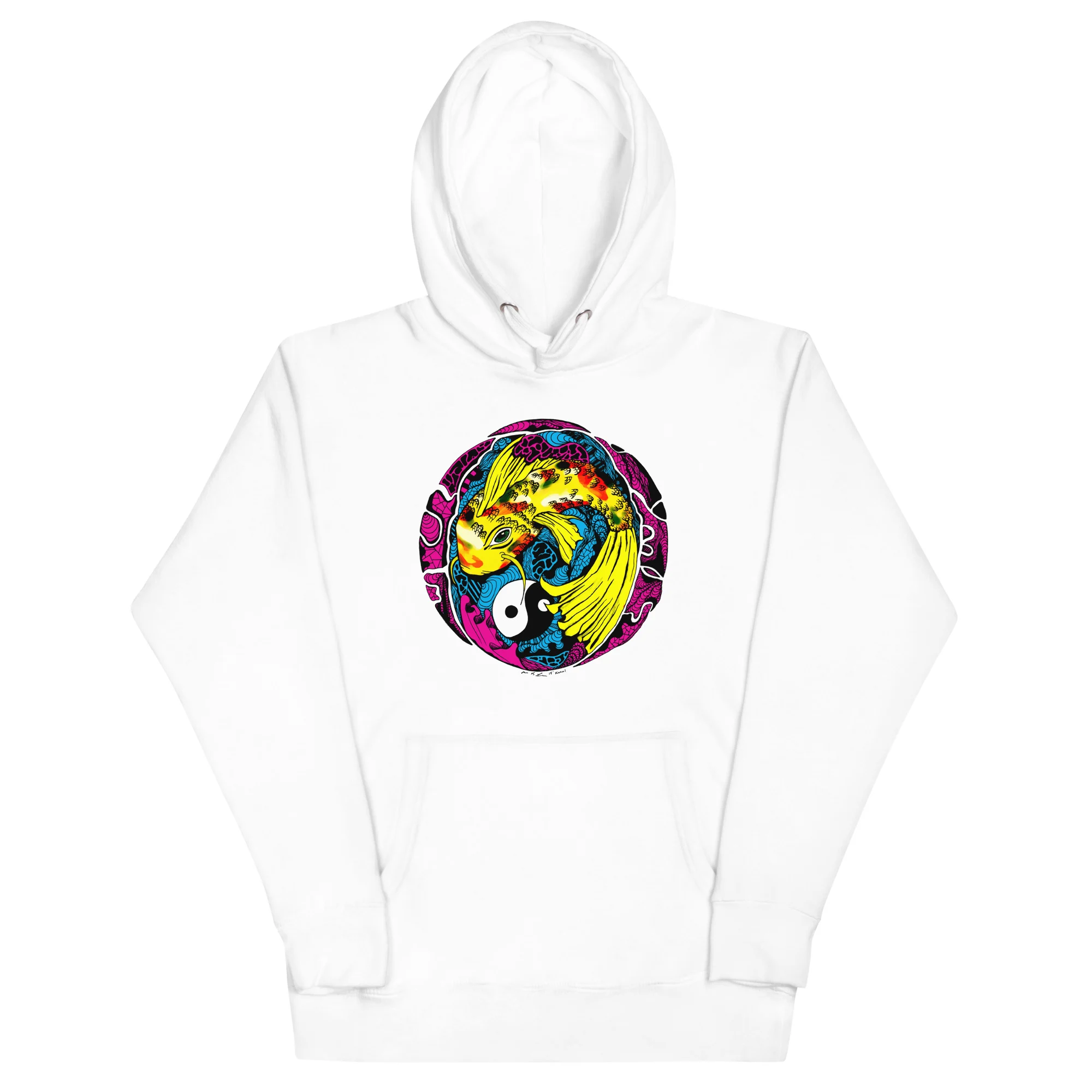 CMYK Koi of Balance - Koi Fish Hoodie - Image 7
