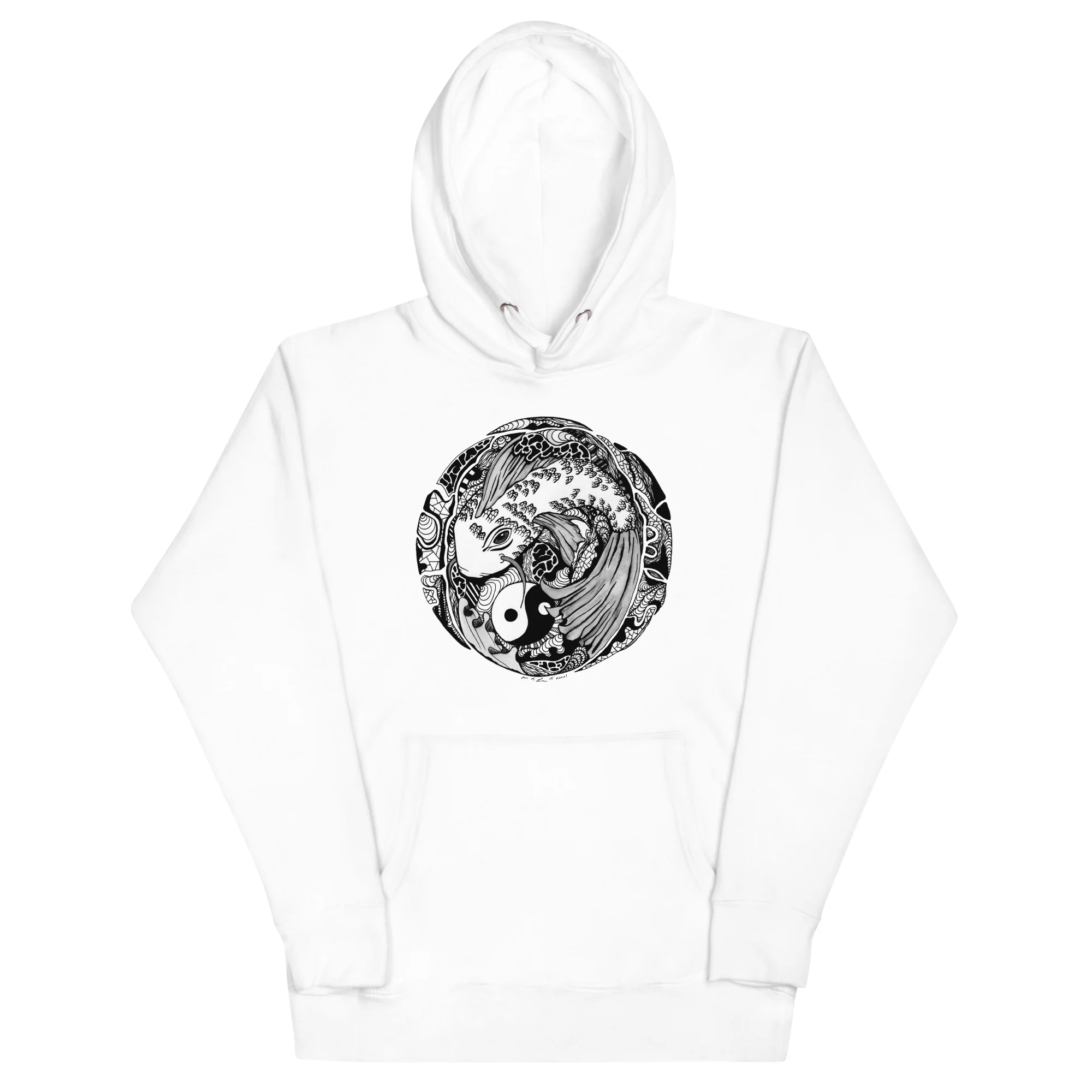 Koi of Balance - Koi Fish Hoodie - Image 7