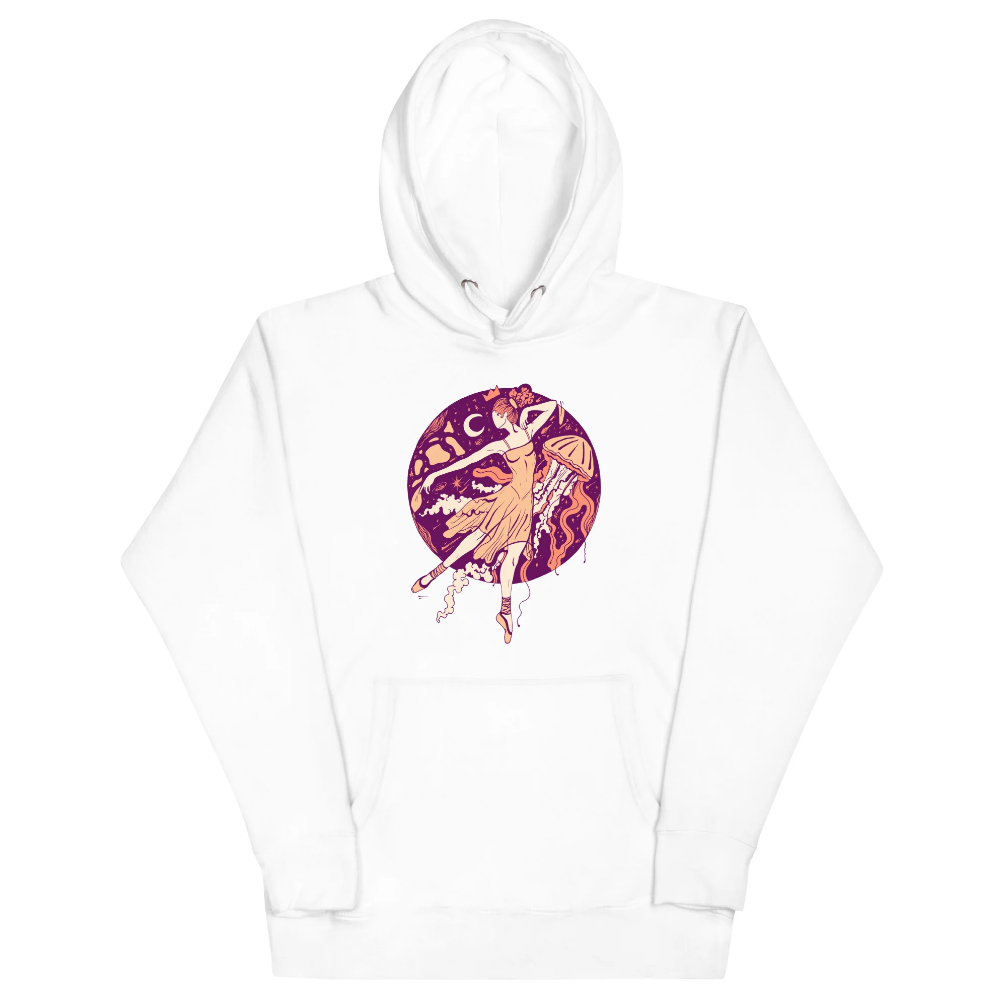 Peach The Oceanic Dancer | Ballerina Drawing Hoodie - Image 7