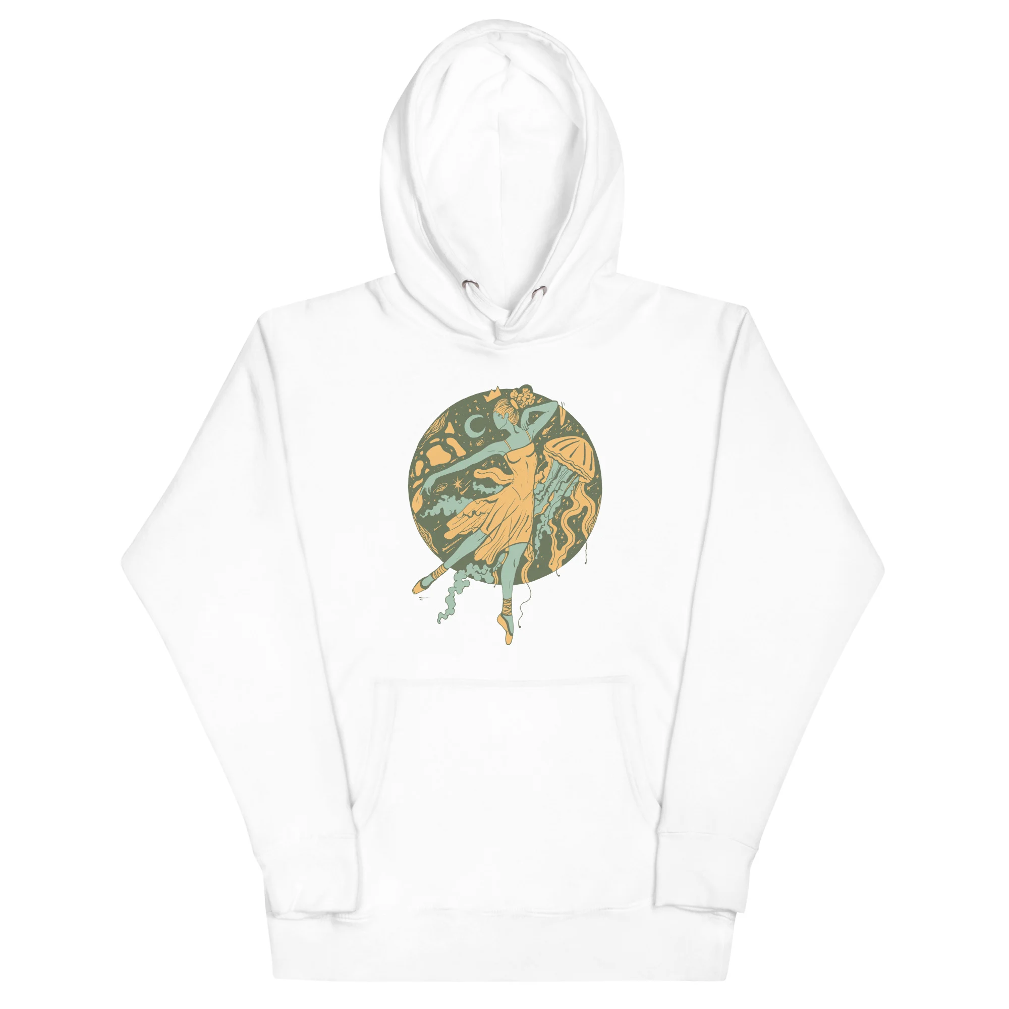 Sage Green The Oceanic Dancer | Ballerina Drawing Hoodie - Image 7