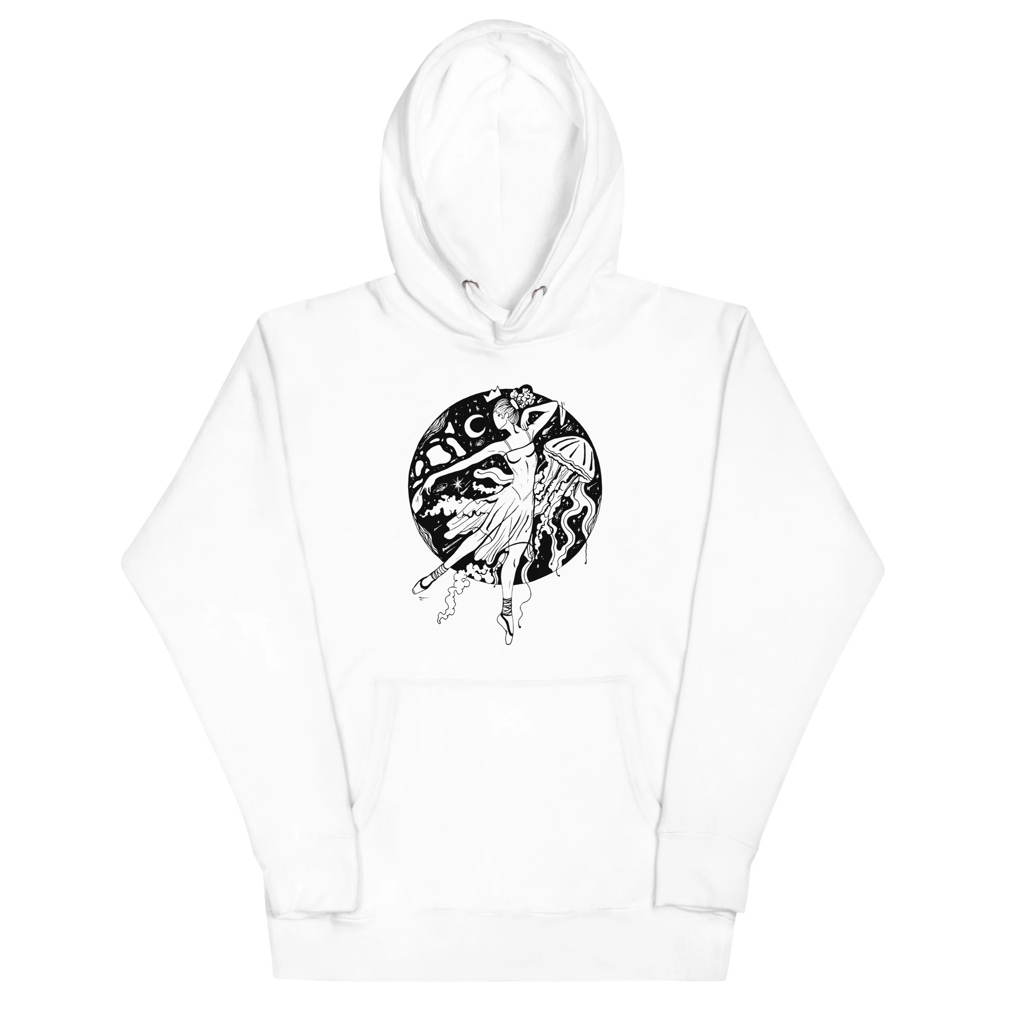 The Oceanic Dancer | Ballerina Drawing Hoodie - Image 7