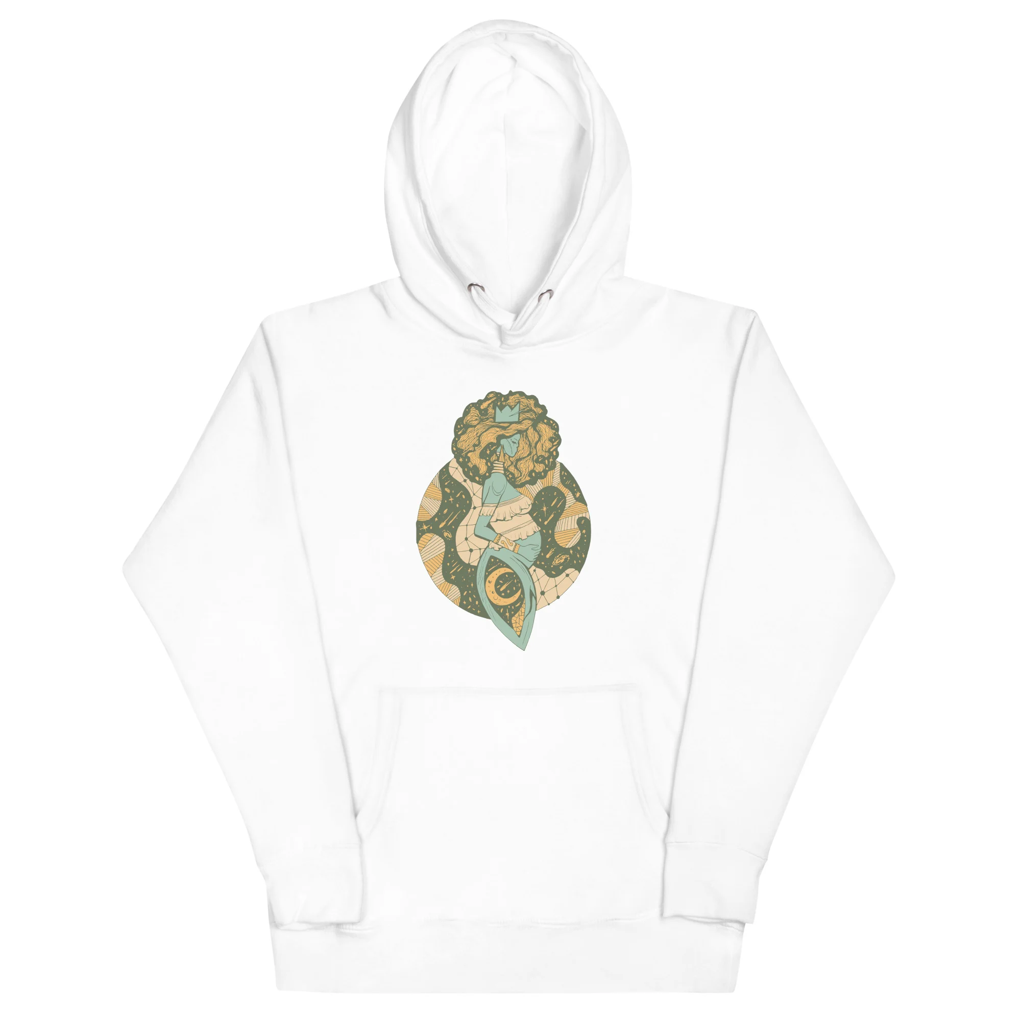 Sage Green Birth of Sahelle | Art gift for Mom Hoodie - Image 7