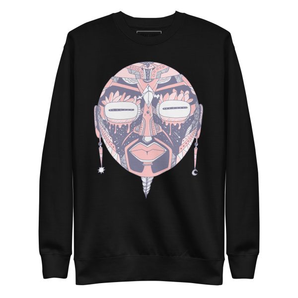 Light Pink African Mask No. 2 - African Sweatshirt