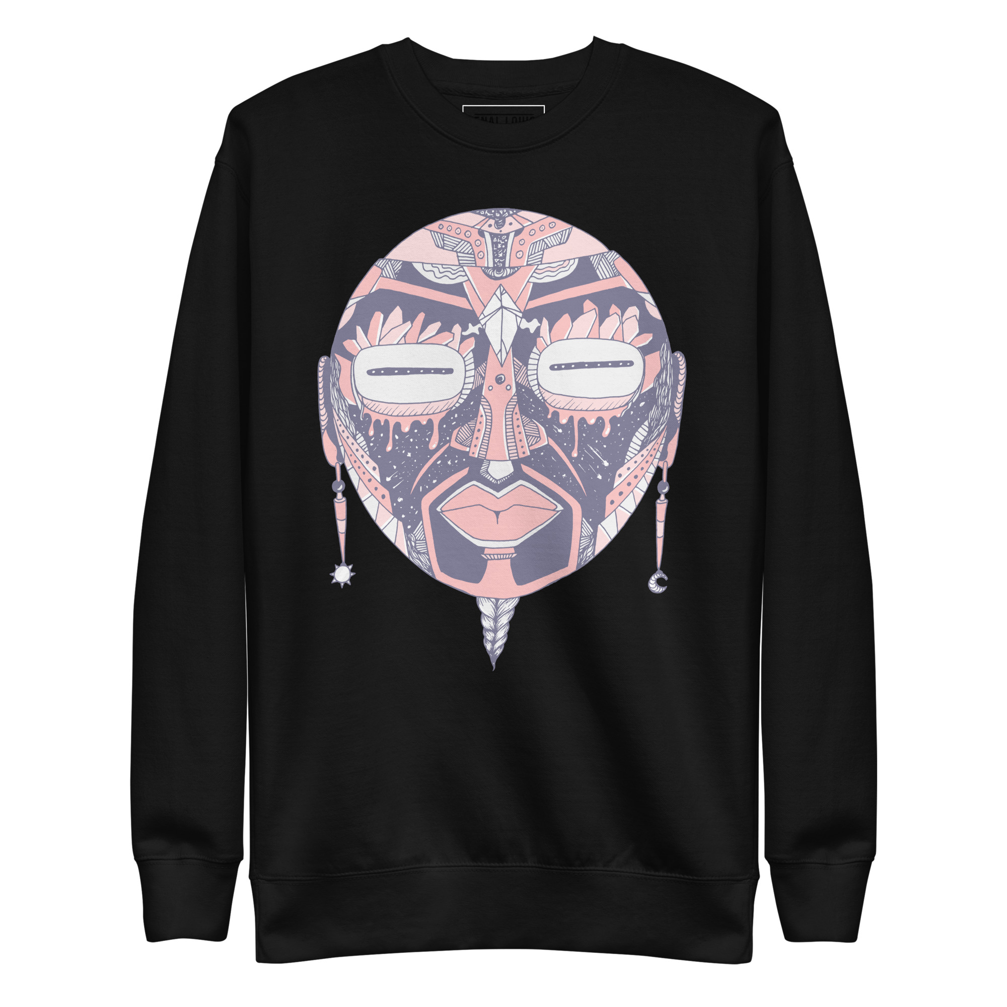 Light Pink African Mask No. 2 - African Sweatshirt