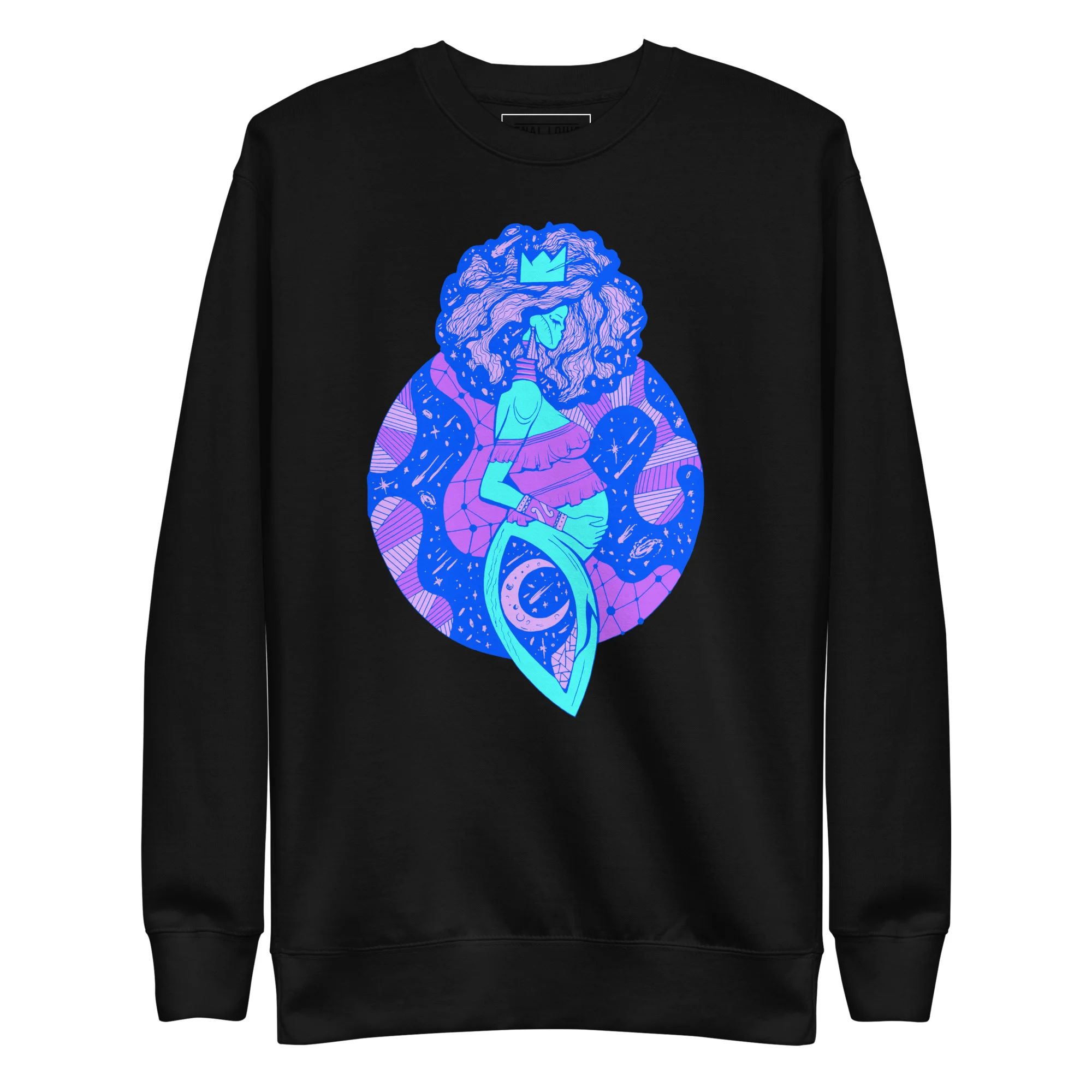 Blue Birth of Sahelle | Art gift for Mom Sweatshirt