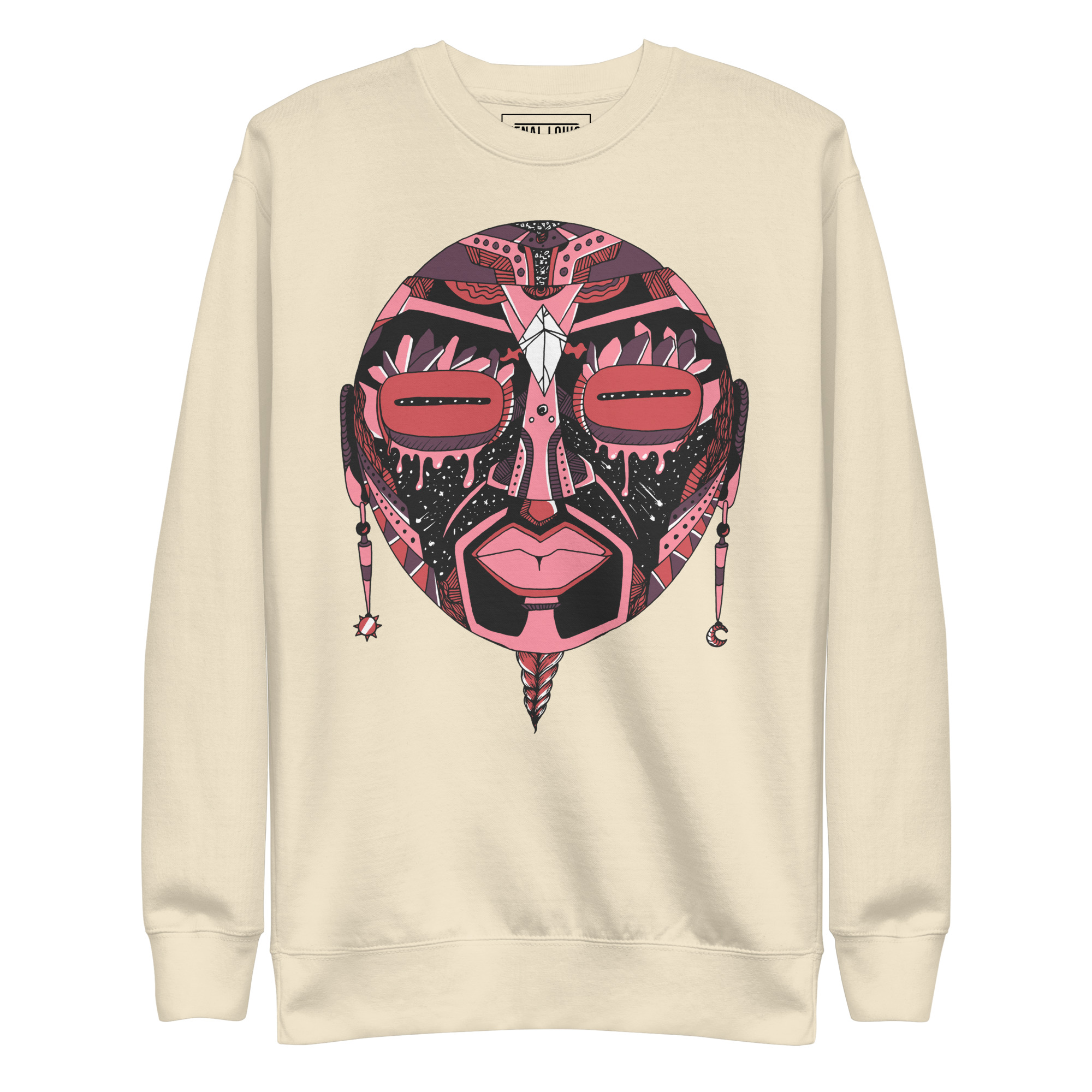 Amber and Rose African Mask No. 2 - African Sweatshirt