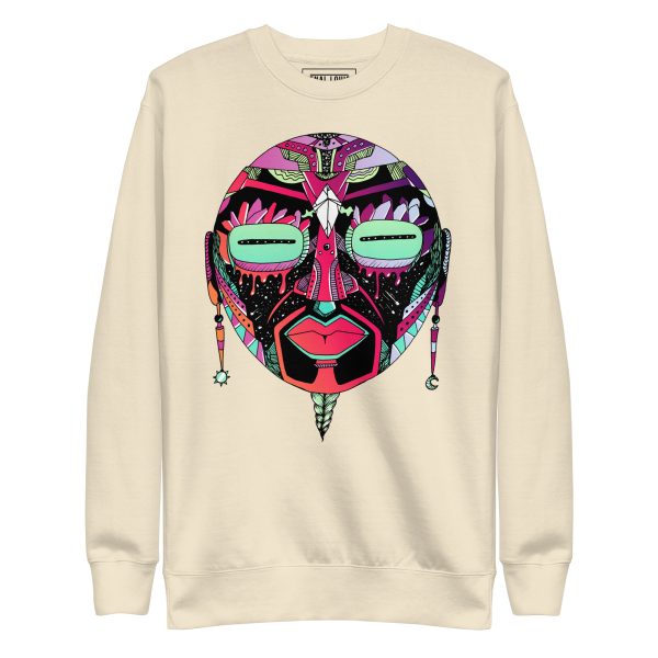 Red Blue Blend African Mask No. 2 - African Sweatshirt