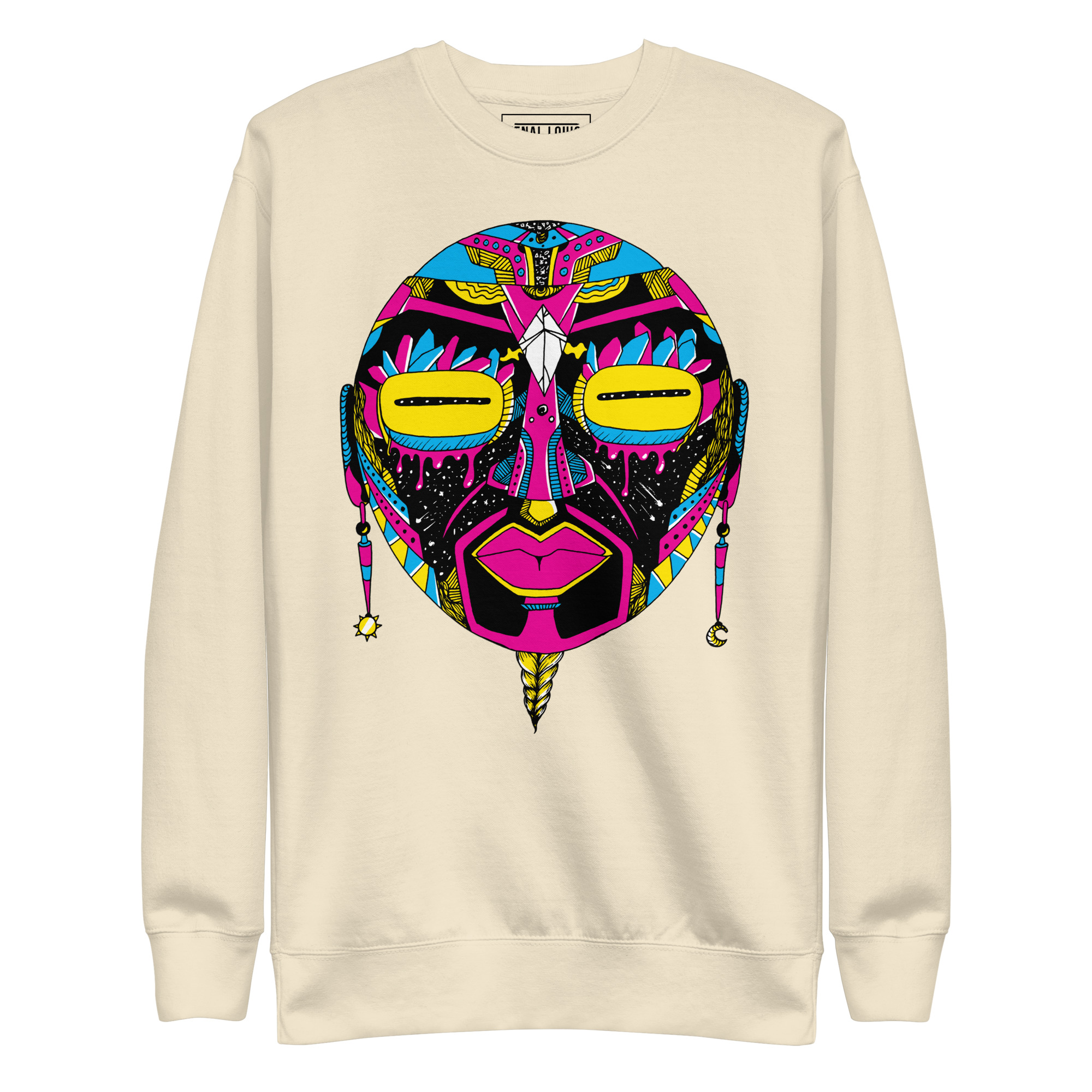 CMYK African Mask No. 2 - African Sweatshirt