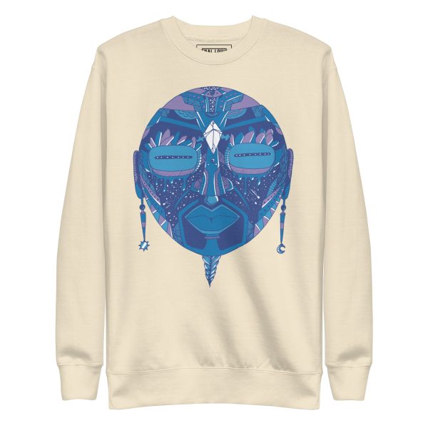 Mountain Blue African Mask No. 2 - African Sweatshirt