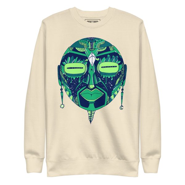 Green African Mask No. 2 - African Sweatshirt