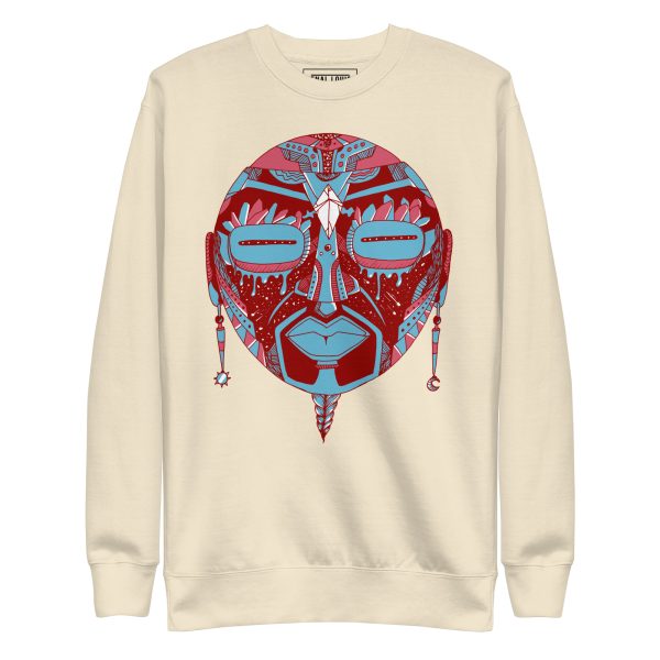 Pastel Blue African Mask No. 2 - African Sweatshirt