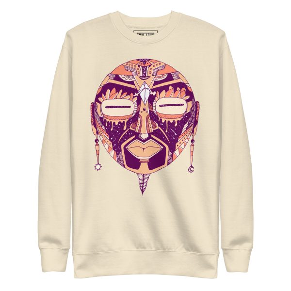 Peach African Mask No. 2 - African Sweatshirt