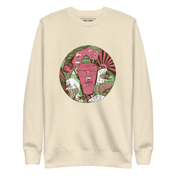 Pink and Green Coffee in Japan - Coffee Sweatshirt
