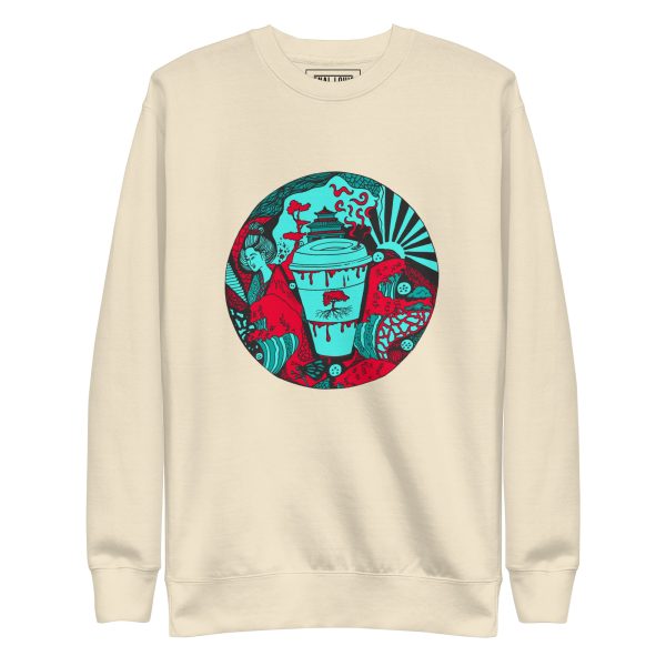 Turquoise Red Coffee in Japan - Coffee Sweatshirt