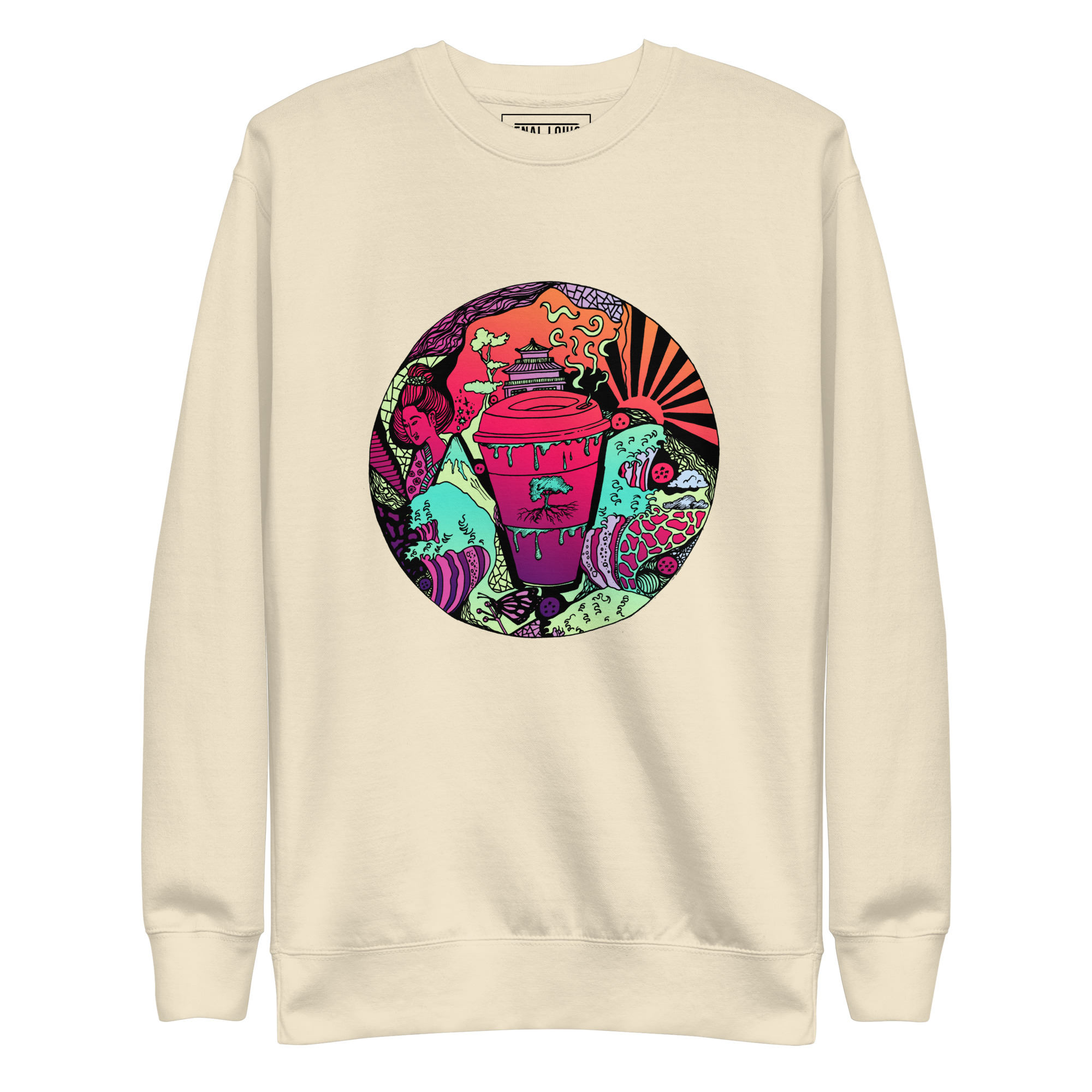 Blue Red Blend Coffee in Japan - Coffee Sweatshirt