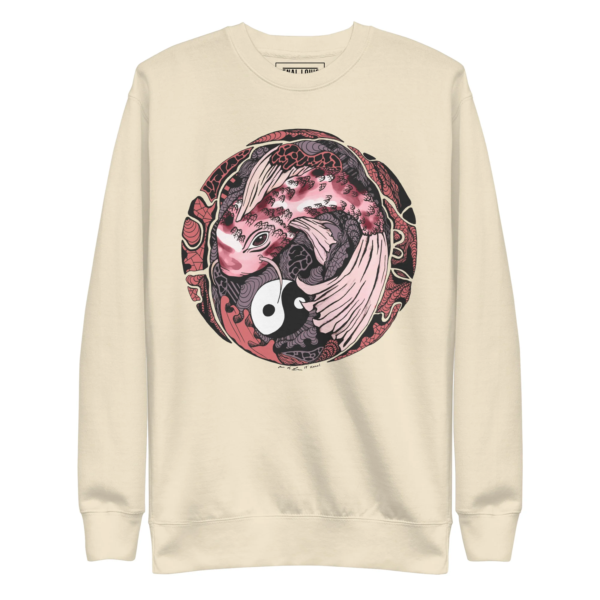 Amber and Rose Koi of Balance - Koi Fish Sweatshirt