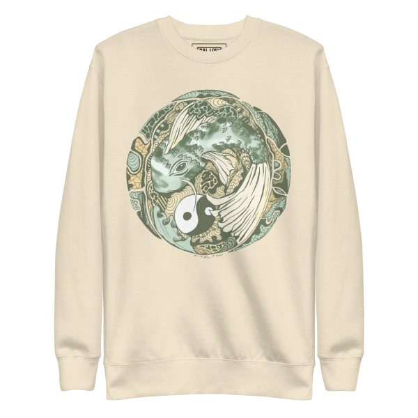 Sage Green Koi of Balance - Koi Fish Sweatshirt