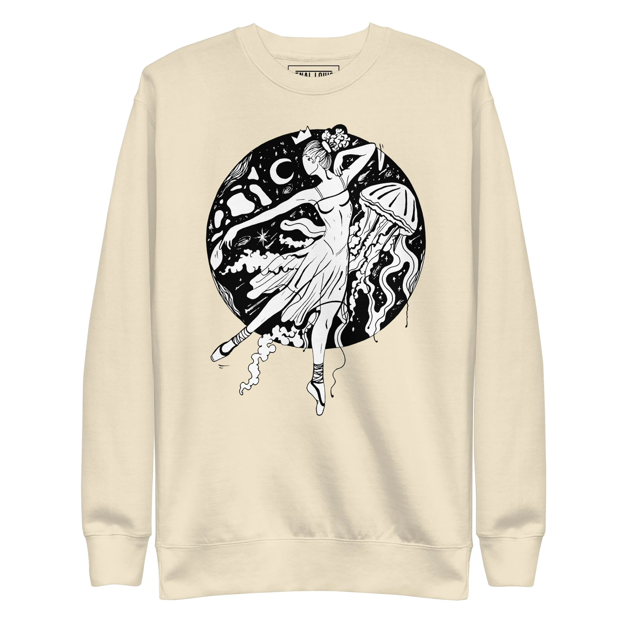 The Oceanic Dancer | Ballerina Drawing Sweatshirt