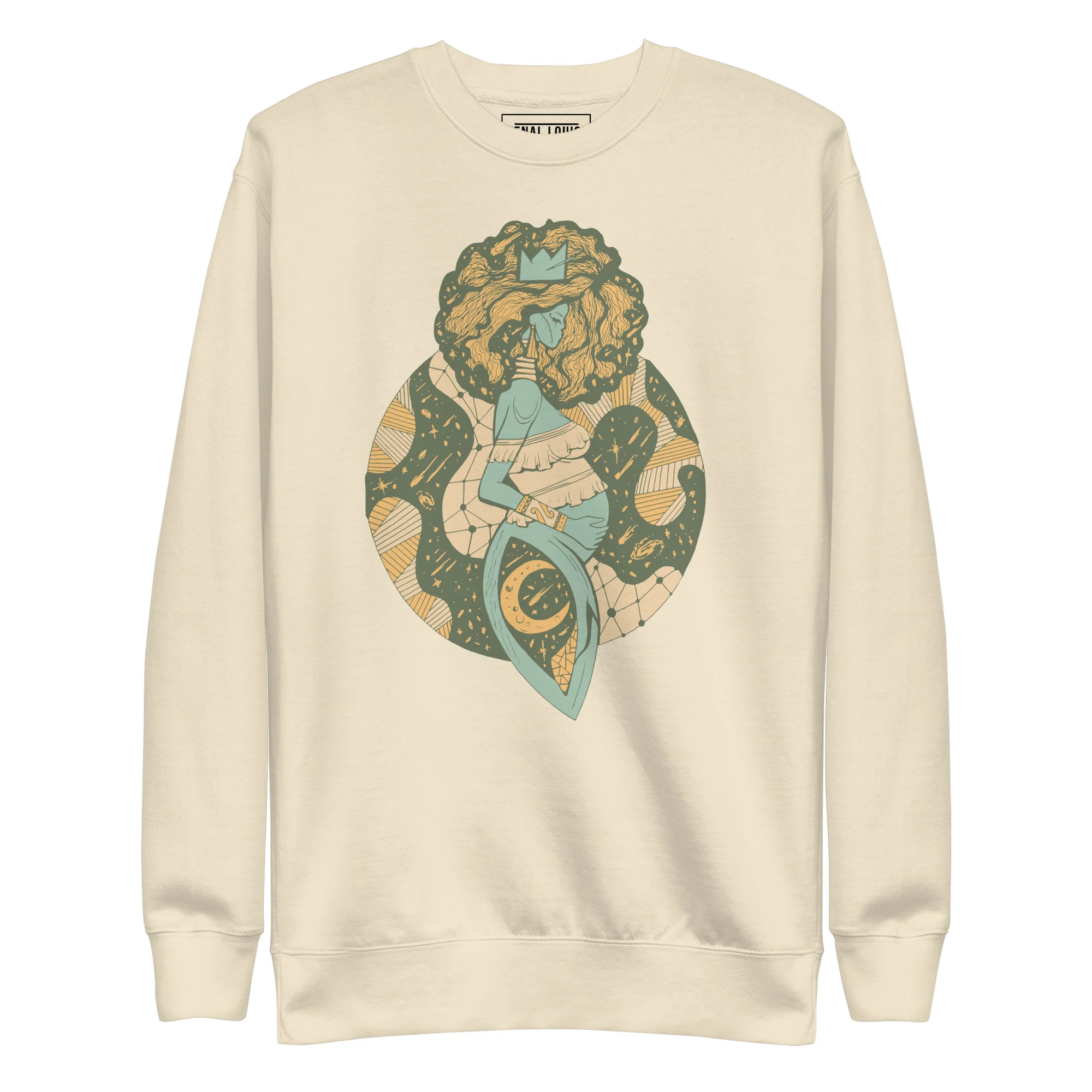 Sage Green Birth of Sahelle | Art gift for Mom Sweatshirt