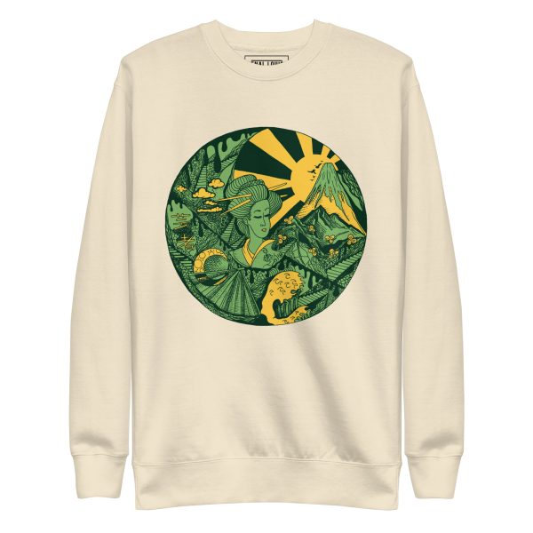 Forrest Green Dreaming of Japan - Japanese Circle Sweatshirt