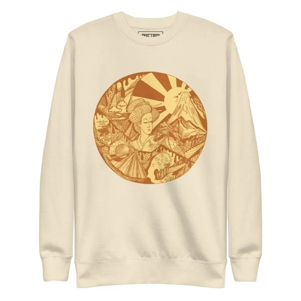Terracotta Dreaming of Japan - Japanese Circle Sweatshirt