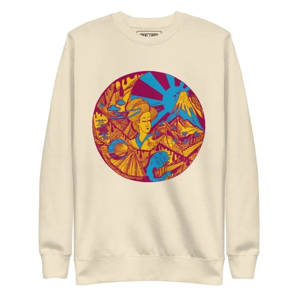 Triadic Dreaming of Japan - Japanese Circle Sweatshirt