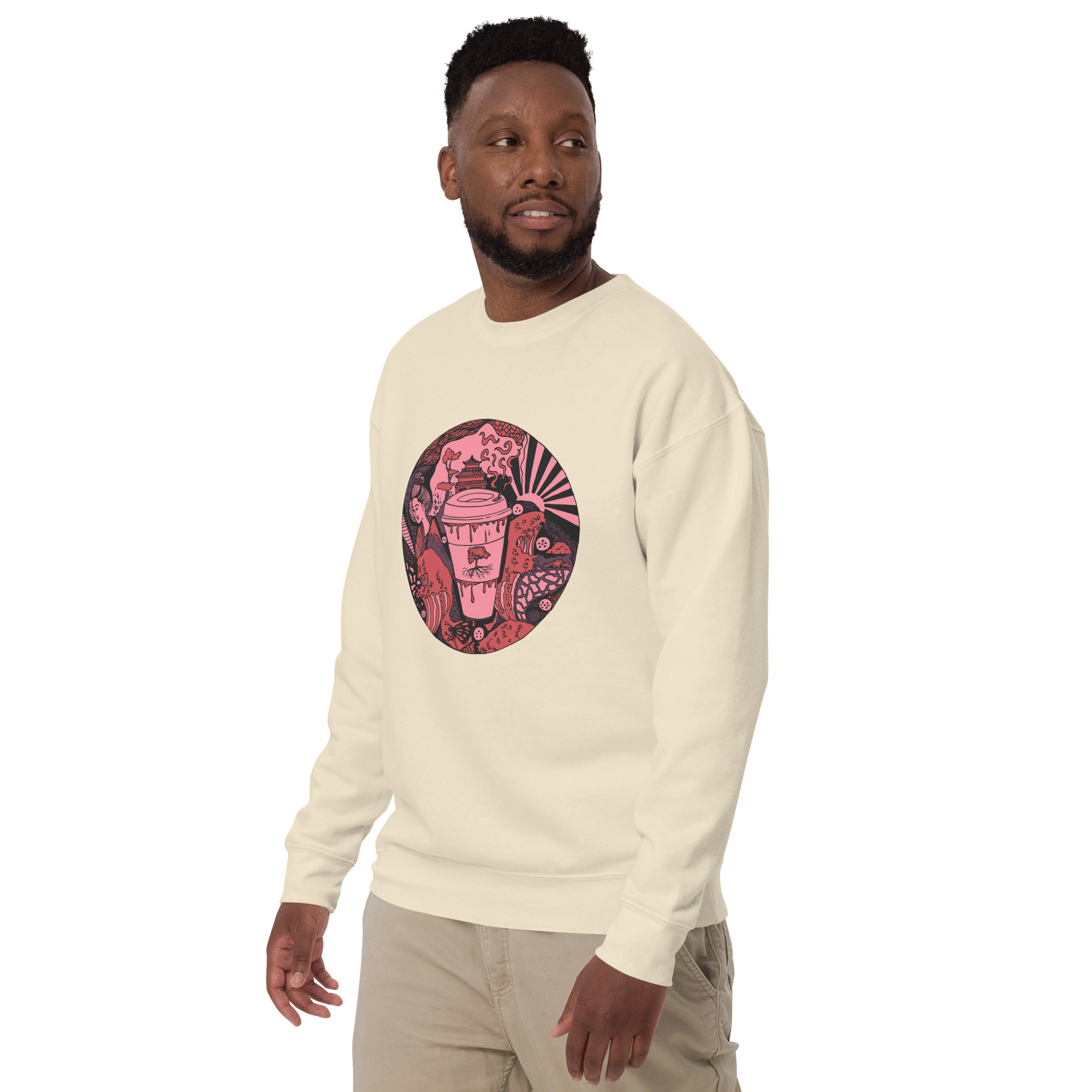 Amber and Rose Coffee in Japan - Coffee Sweatshirt - Image 5